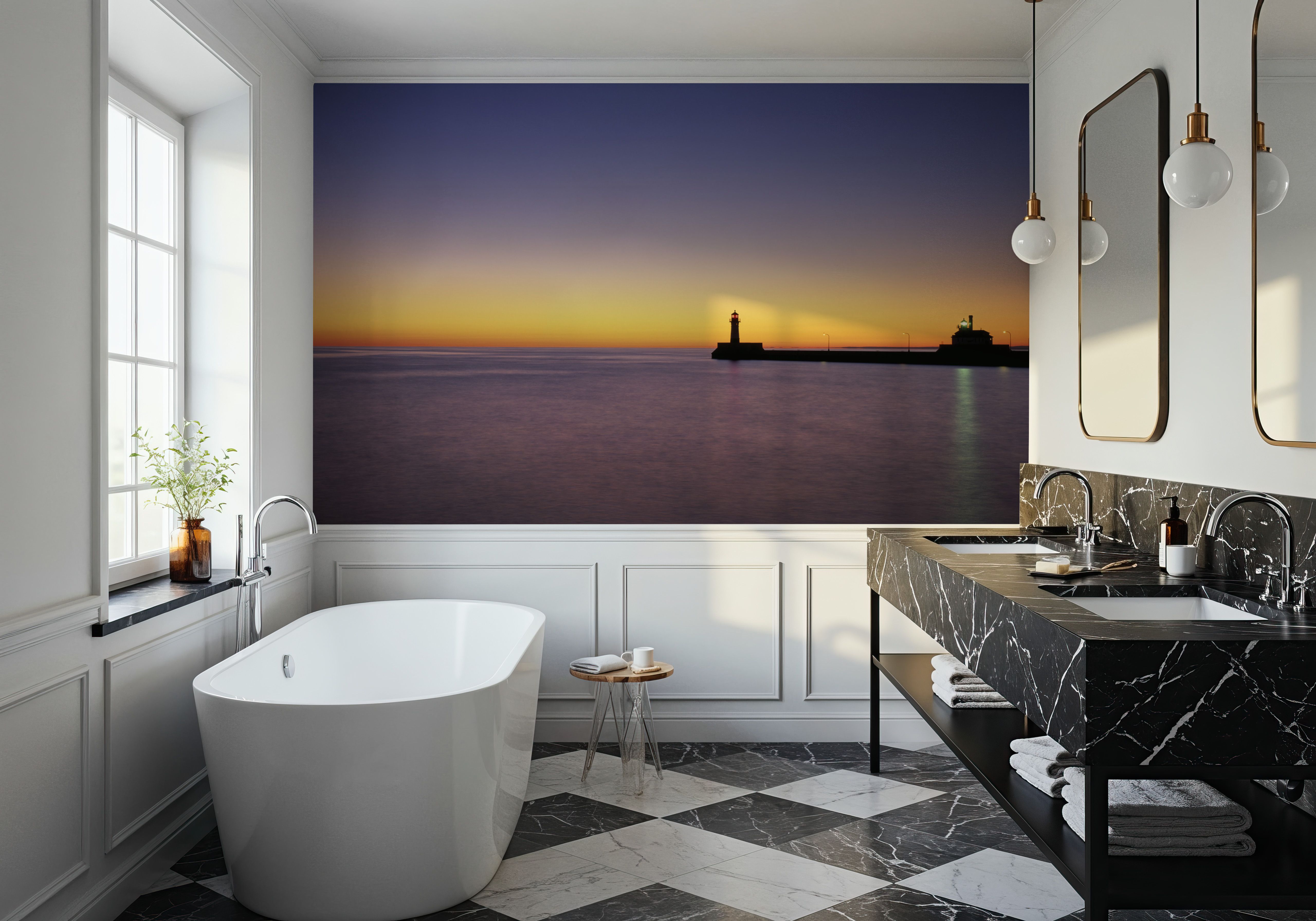 Harbor Sunset Glow