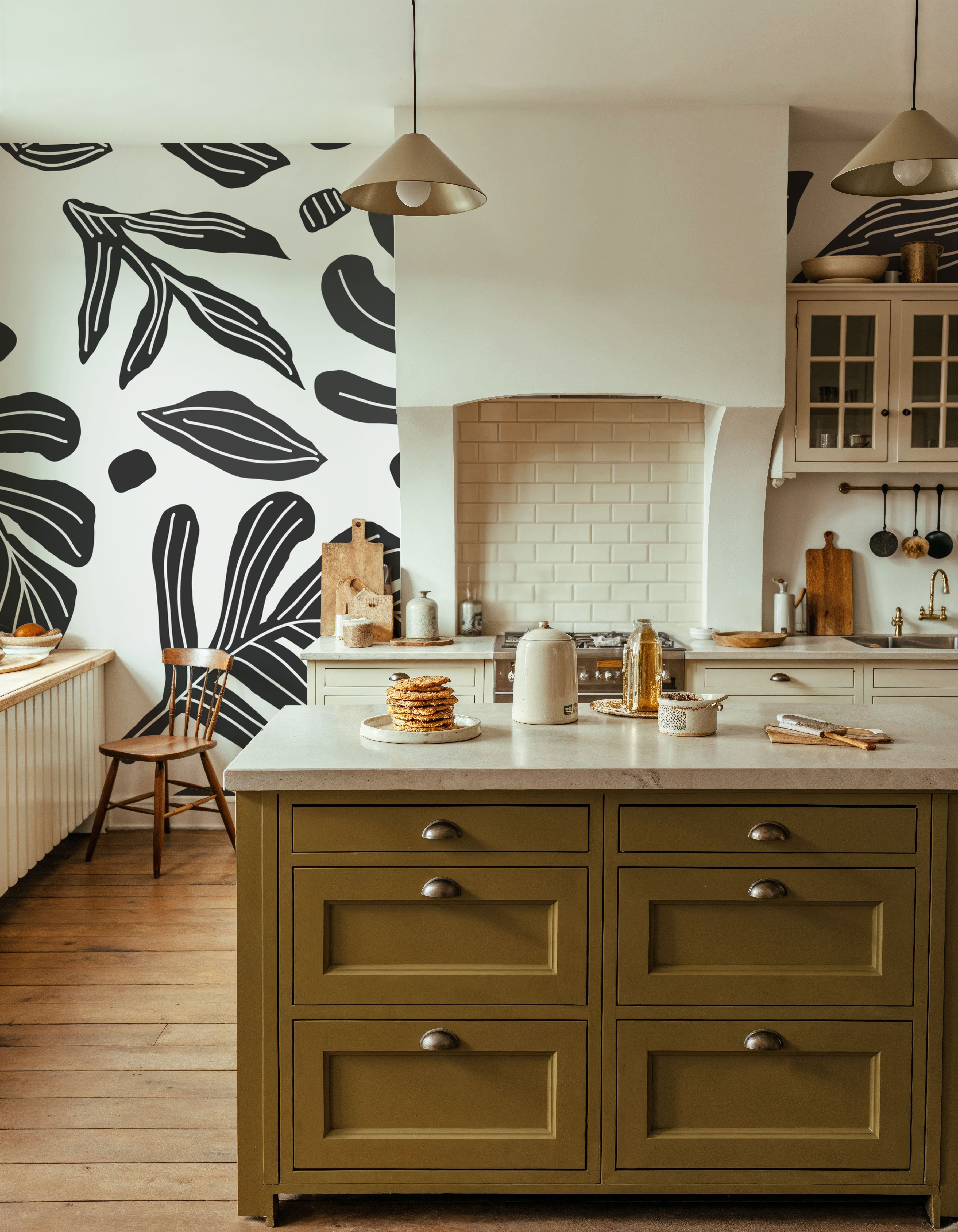 Monstera Cuttings, Black & White