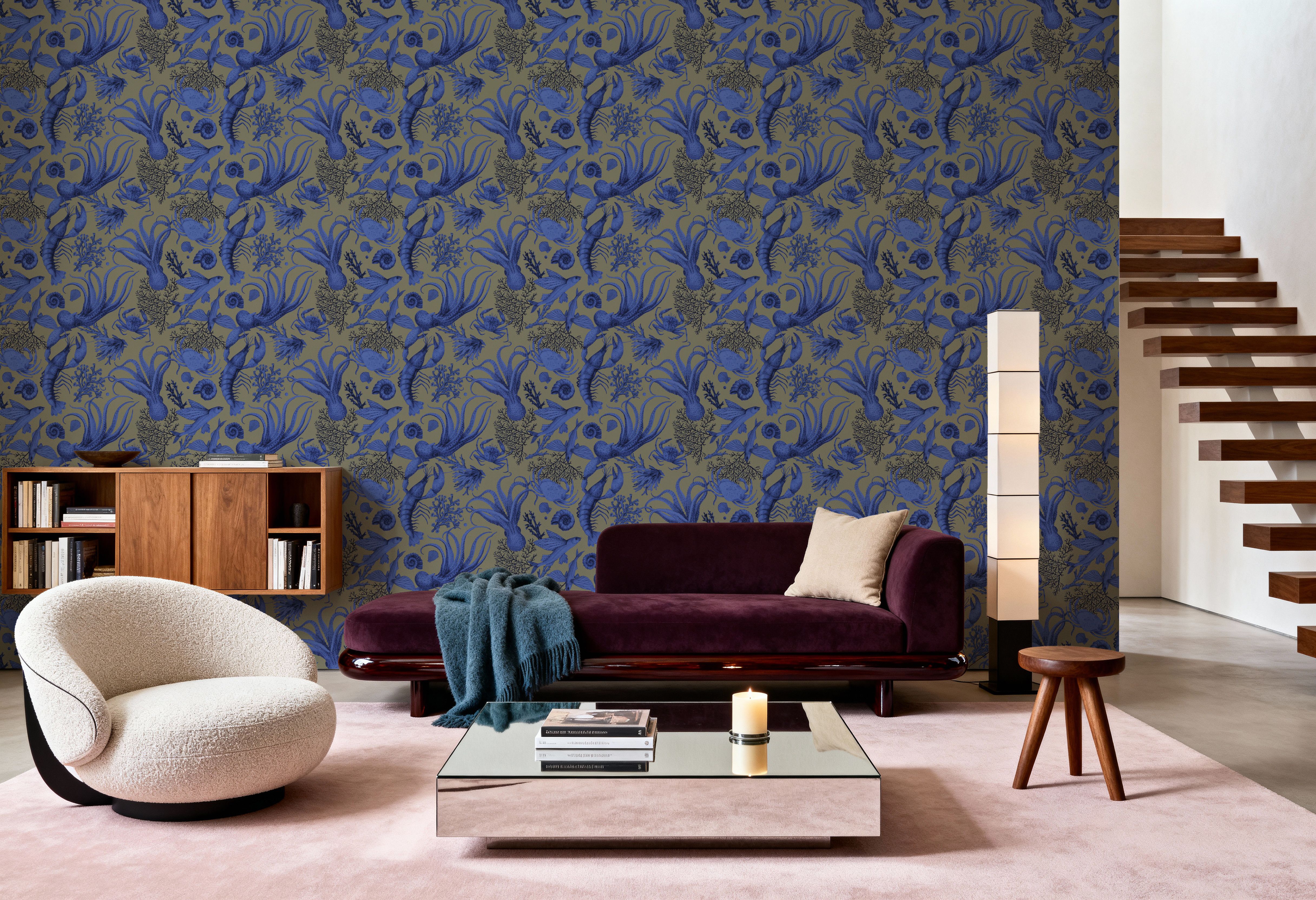 Ocean Miracles, Blue Green, Wallpaper