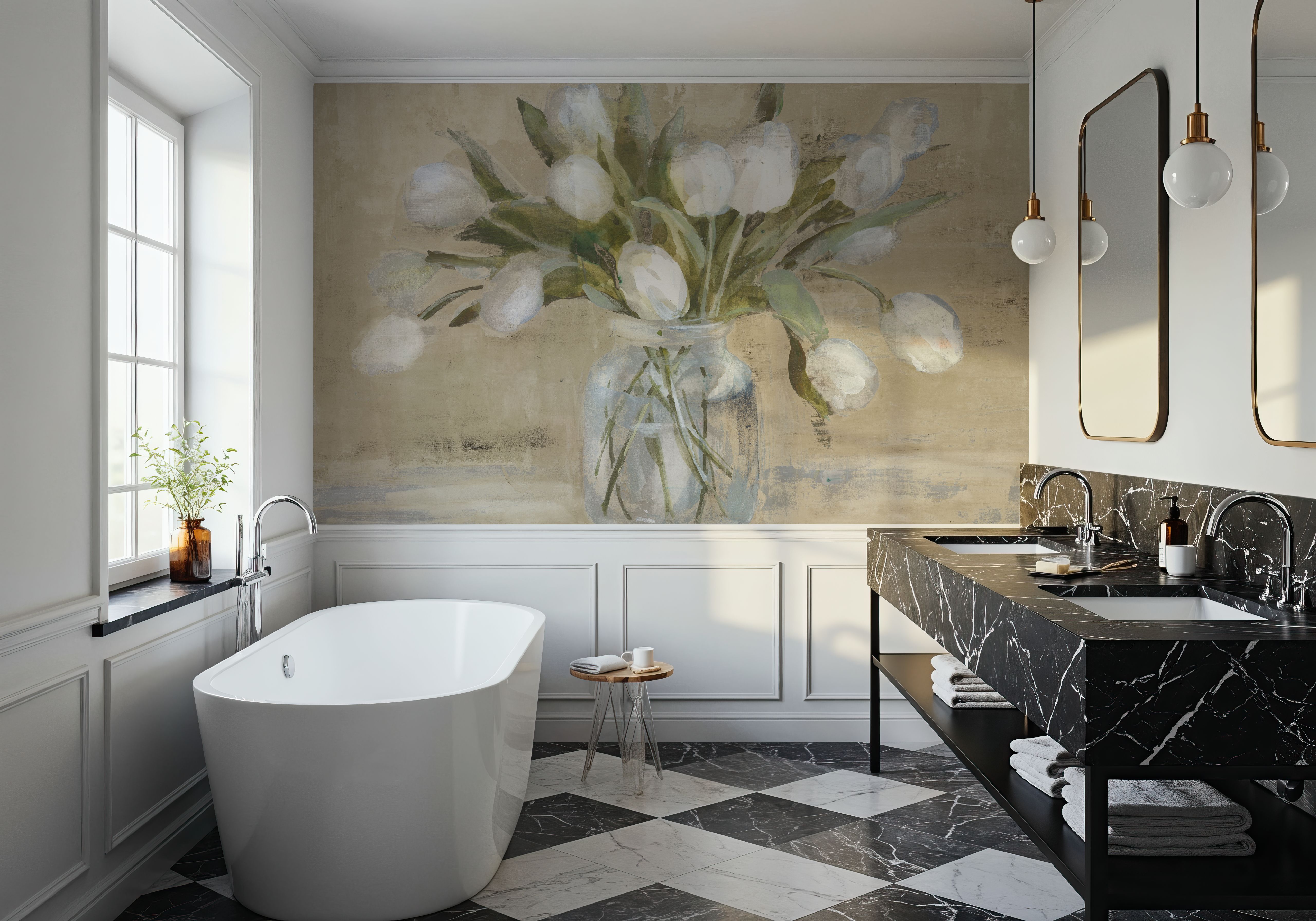 April Tulips Neutral