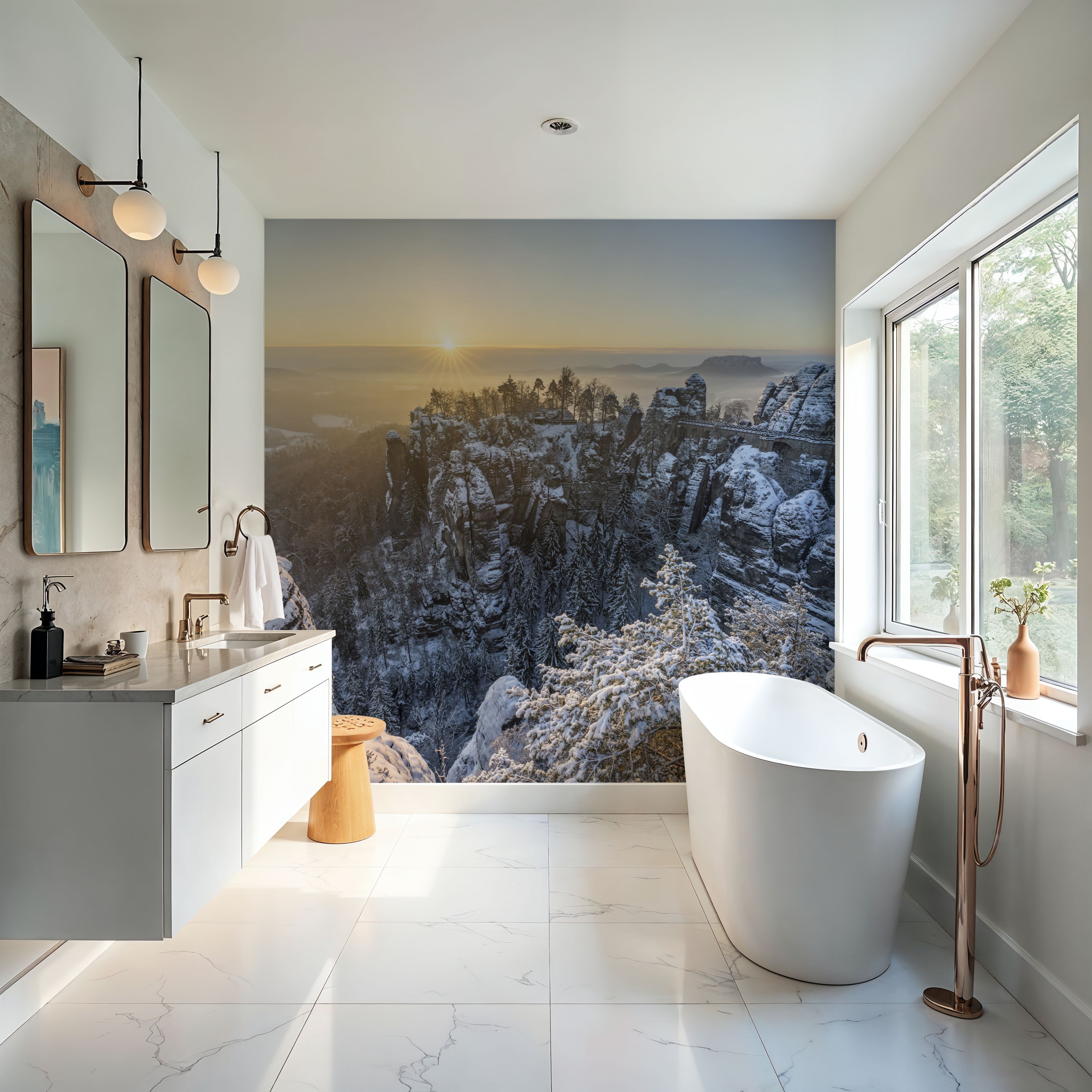 Bastei Bridge Sunset