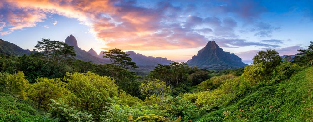 Sunset Over Moorea Island