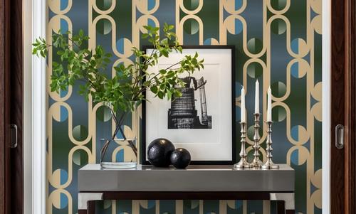 Art Deco Trellis, Green