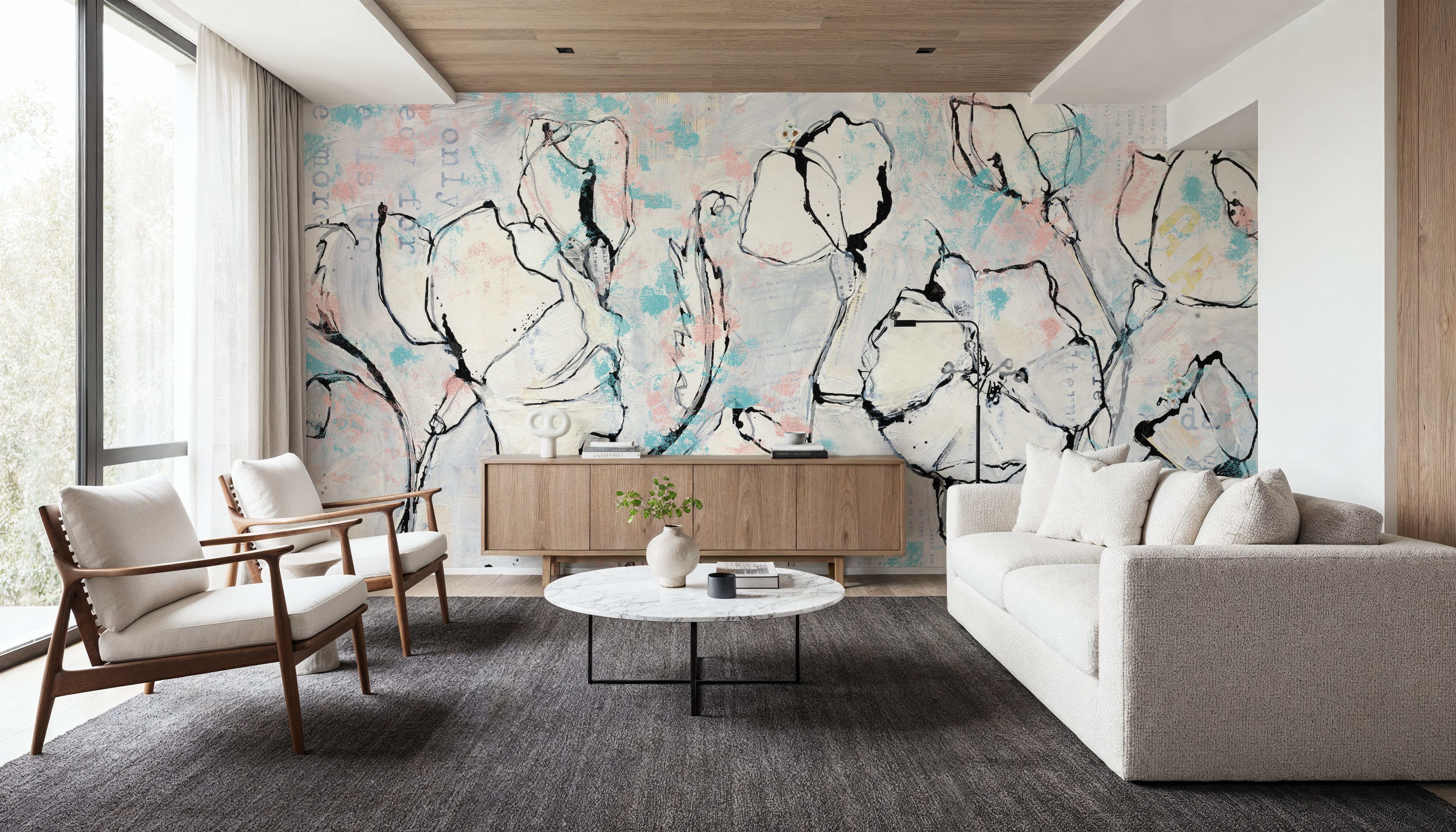 Blush Turquoise, Wallpaper