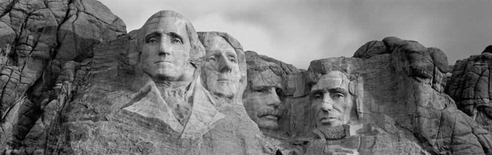 Mount Rushmore, Black And White