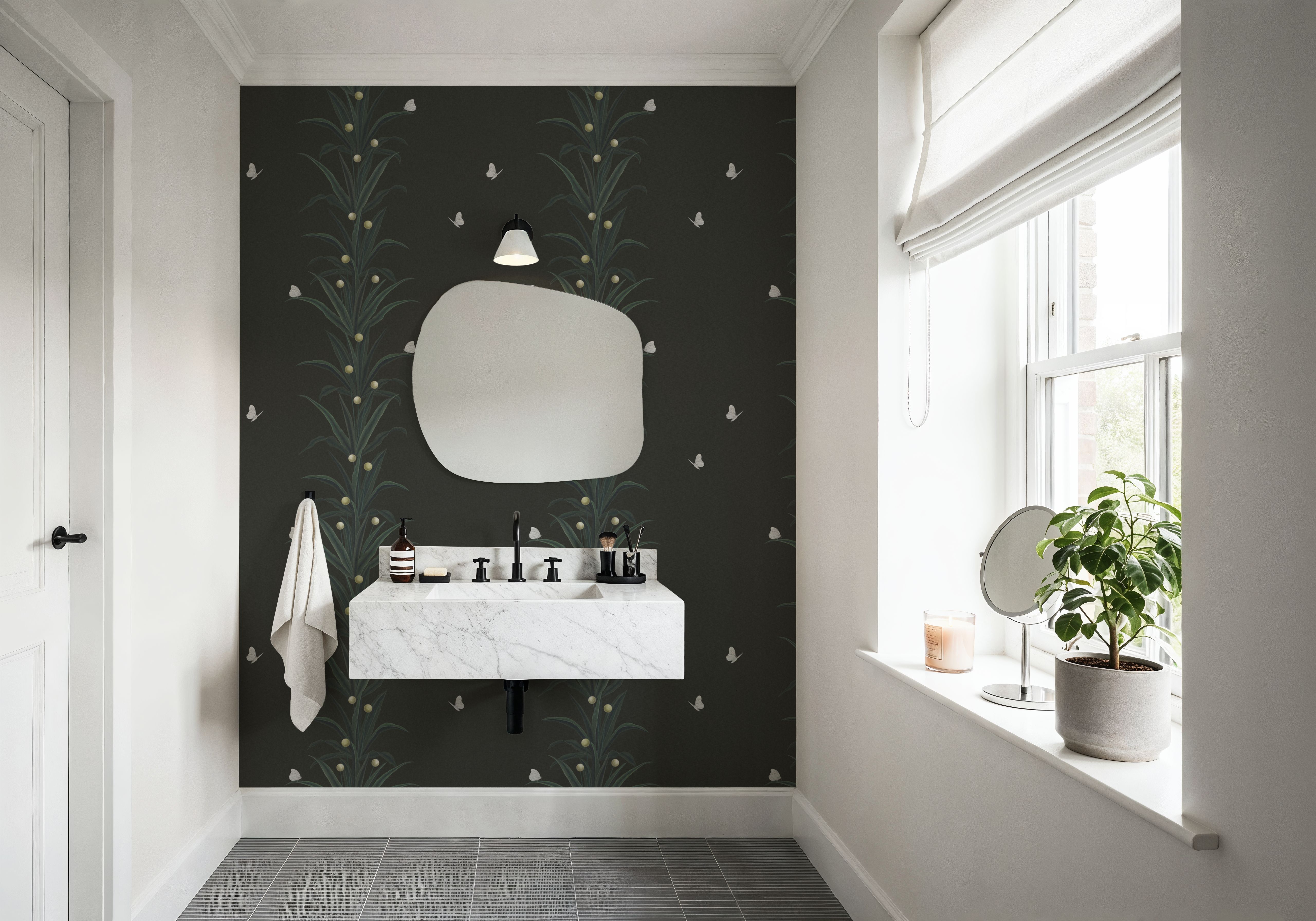 Foliage & Butterflies - Slate