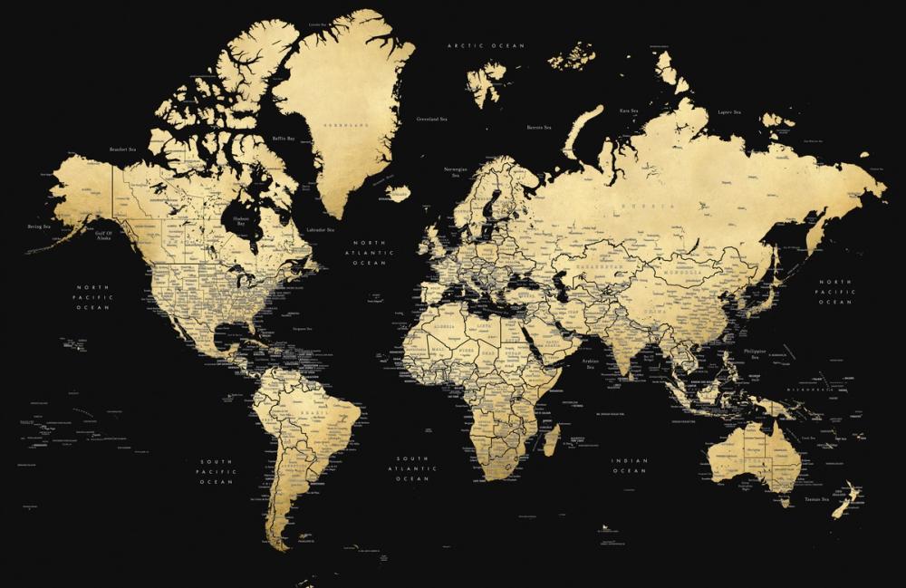 World Map Cities - Eleni