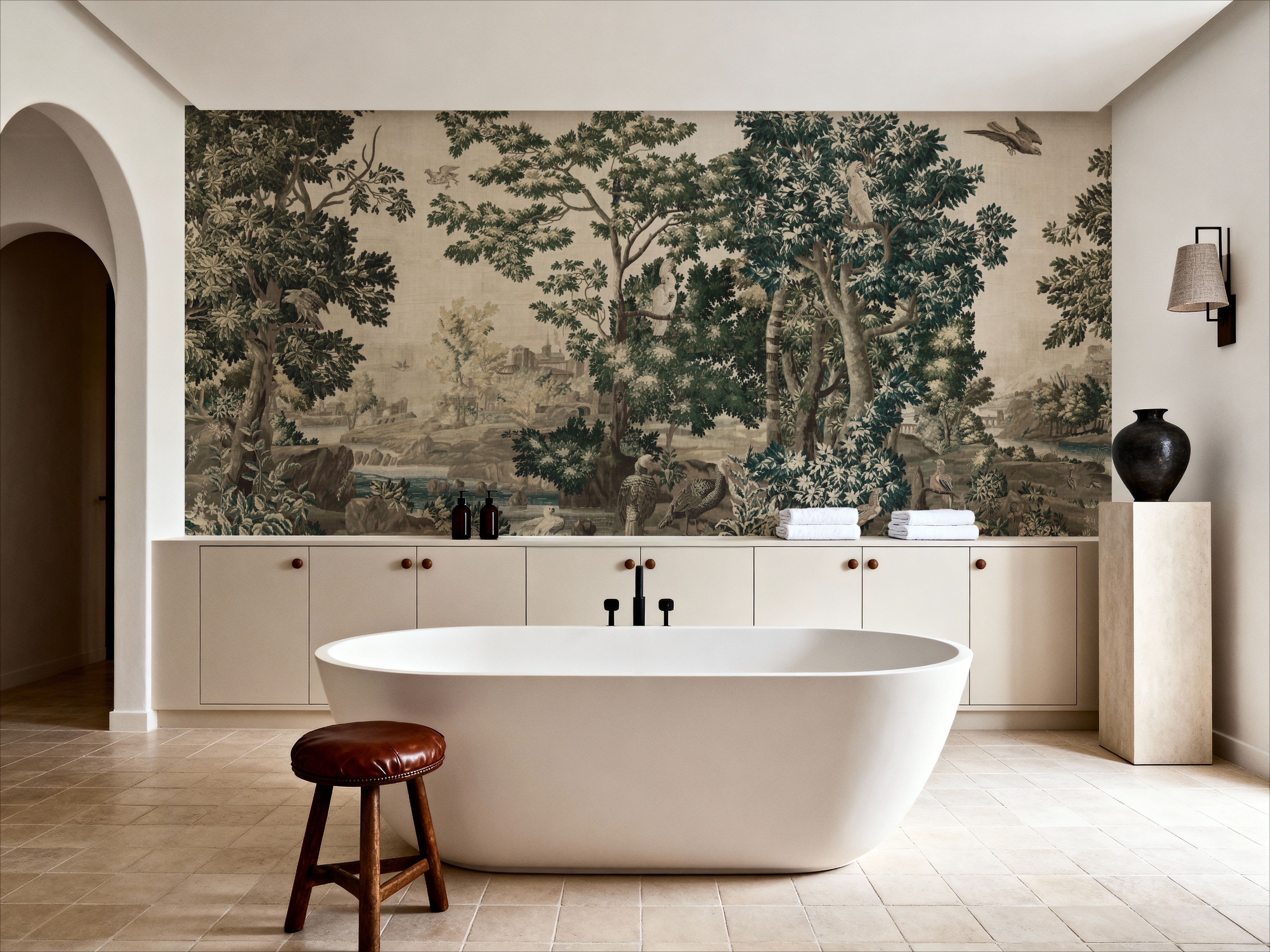 Enchanted Grove Tapestry, Greens