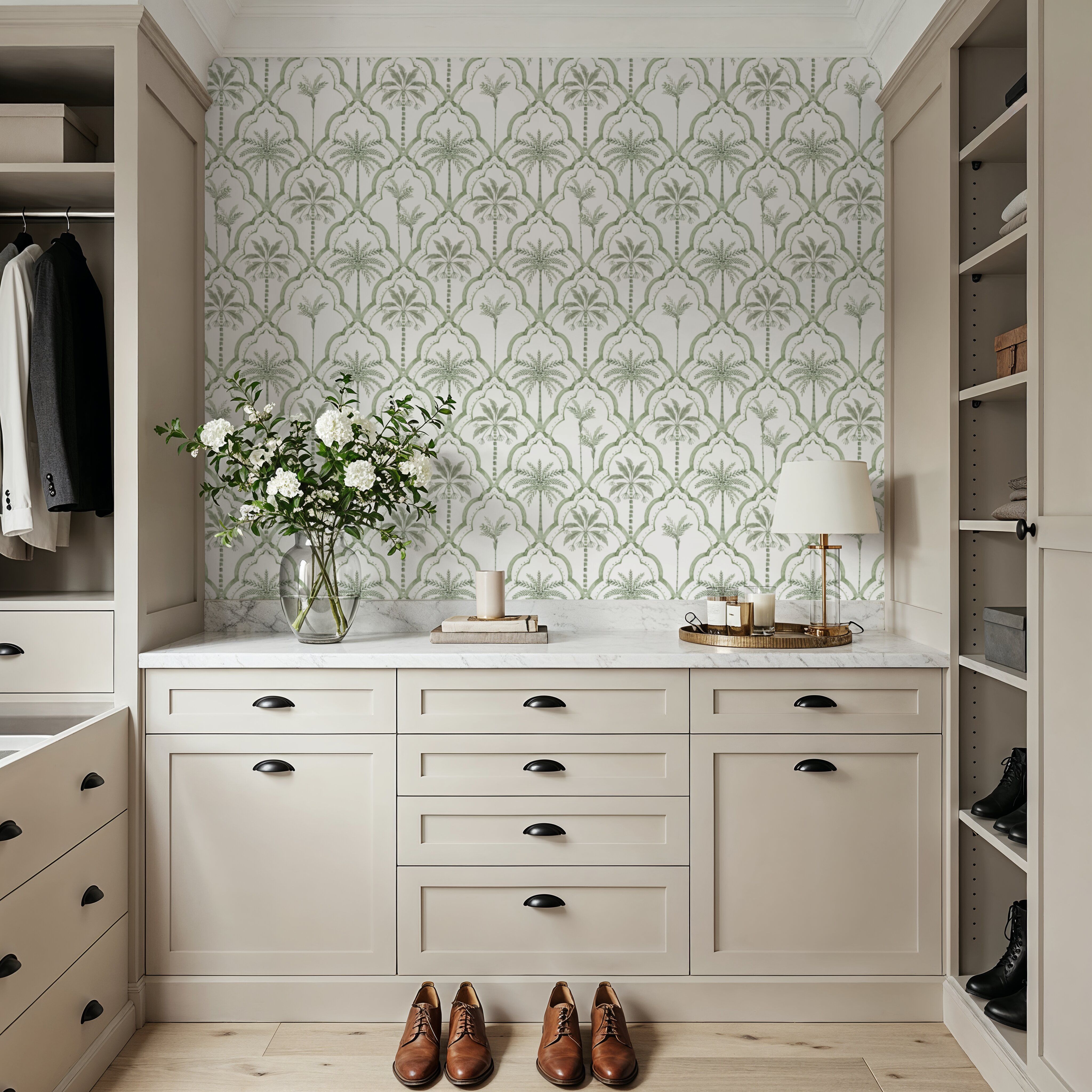 The Palm Lattice, Sage Green