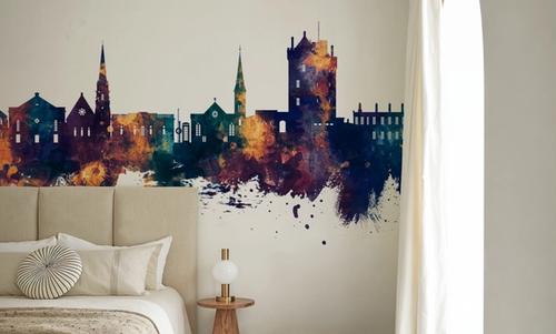 Broughty Ferry Scotland Skyline Blue & Bronze
