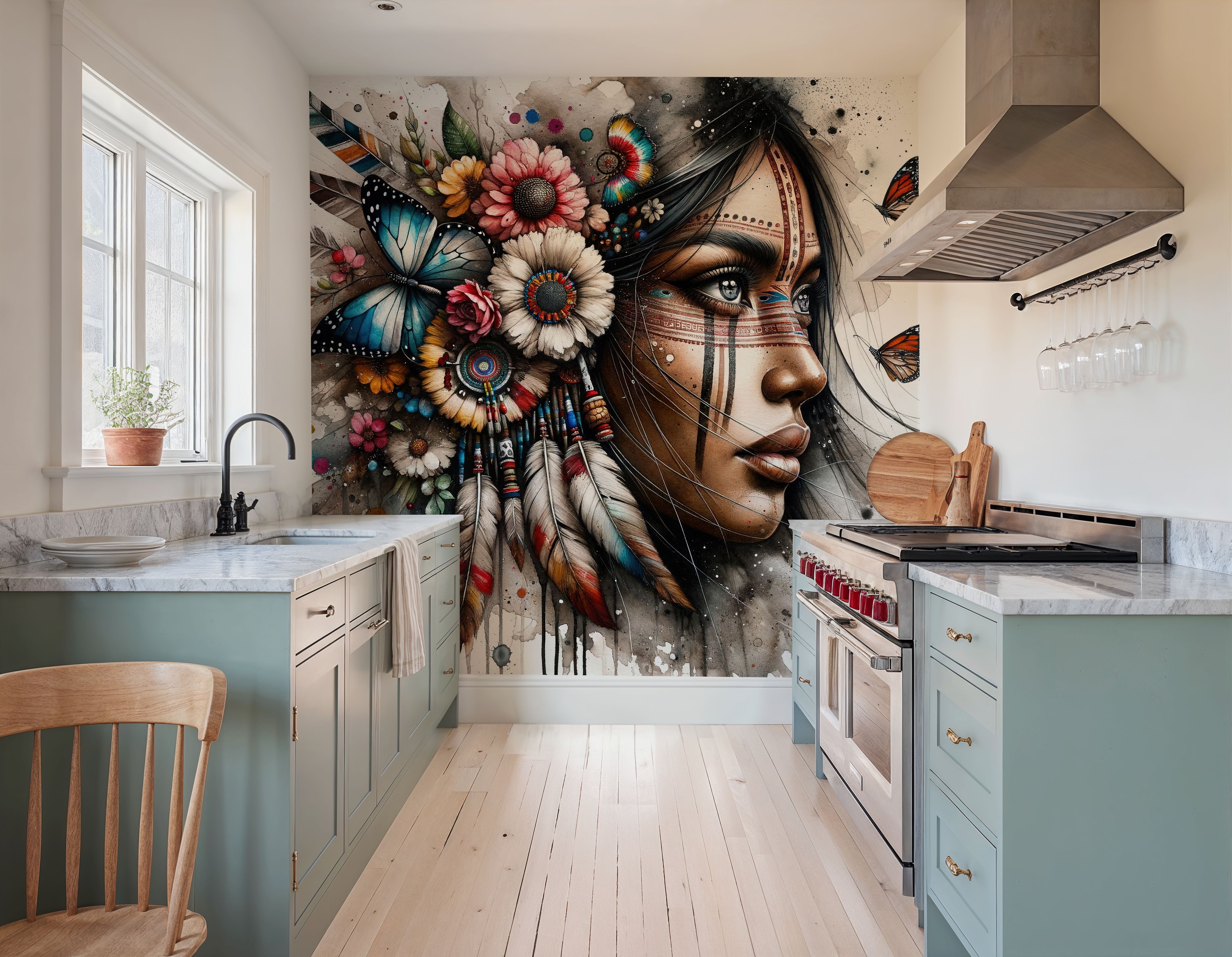 Feathers and Butterflies