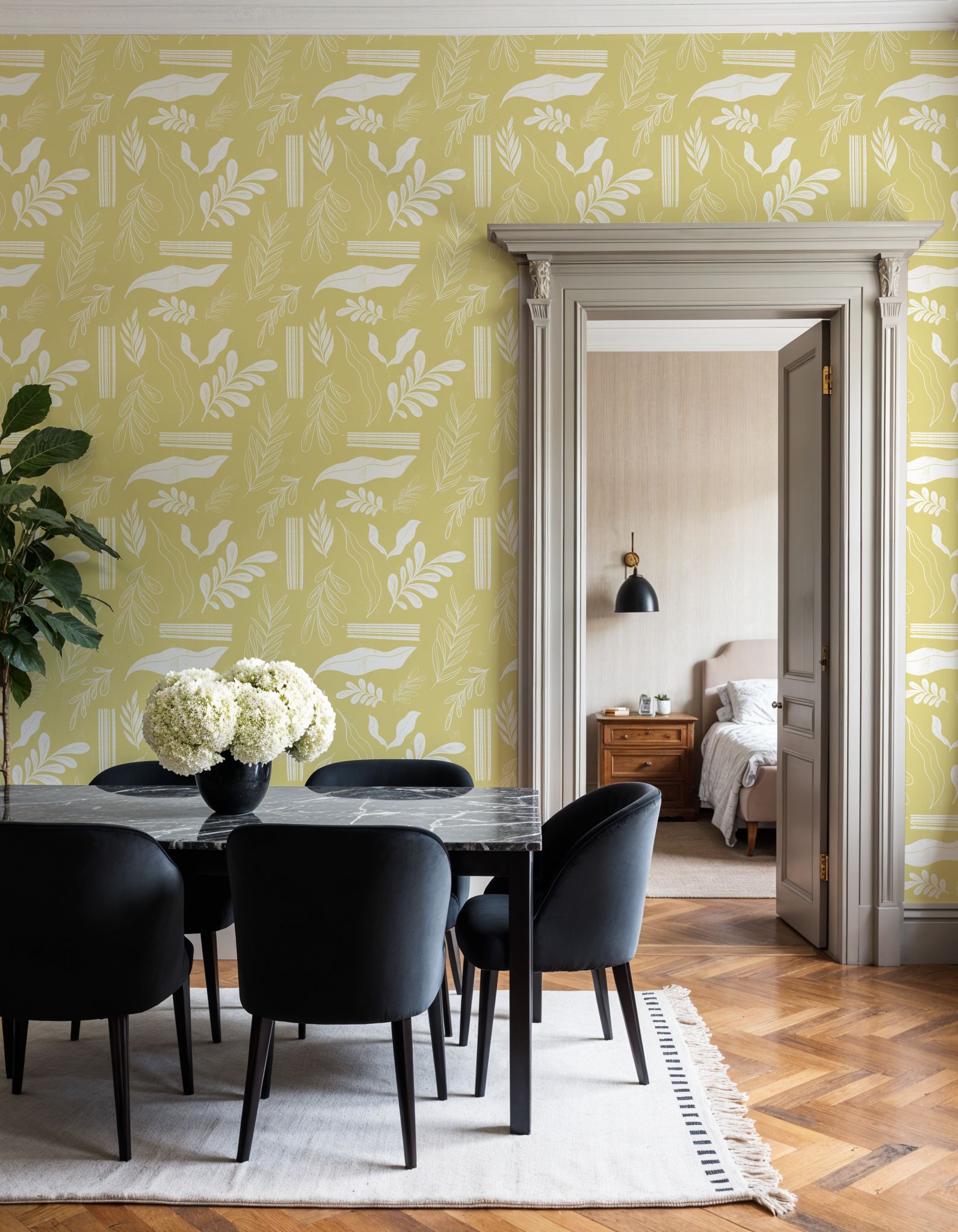 Autumn Leaves Off Yellow