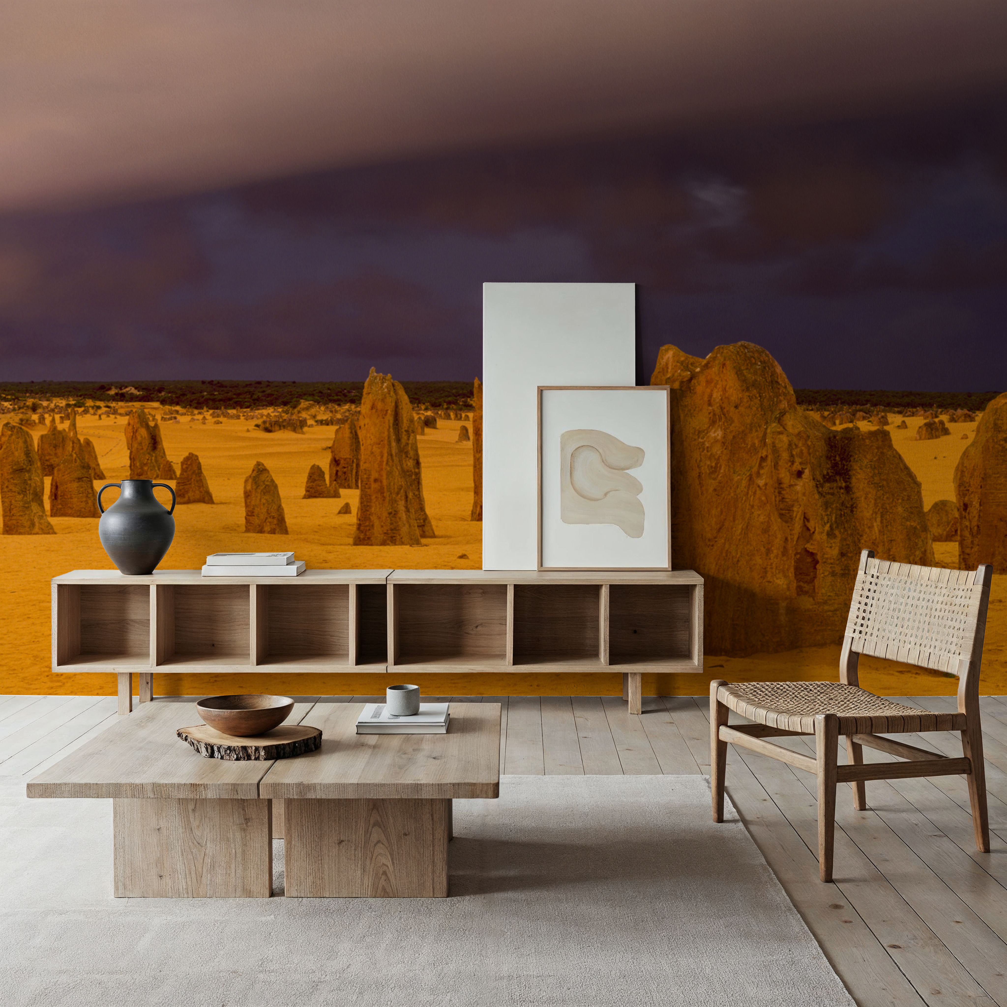 Storm Clouds and Rocks