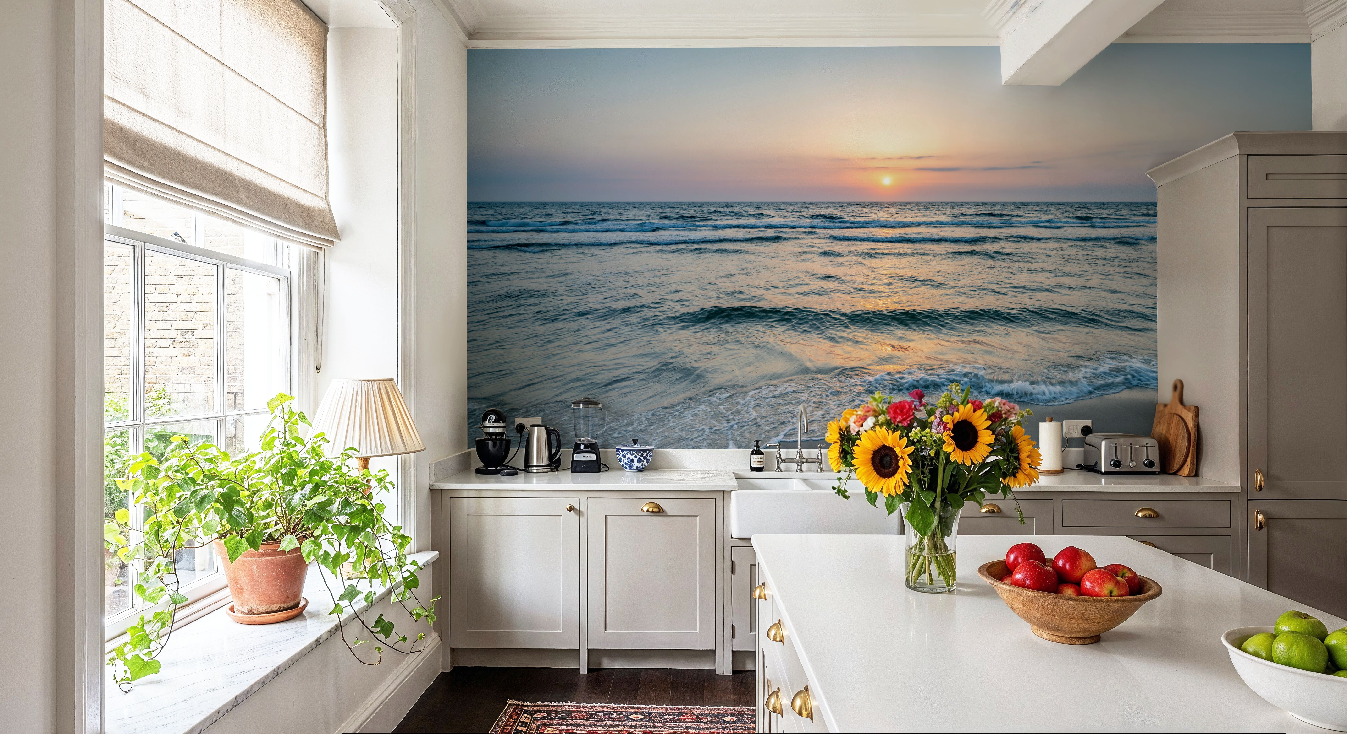 Sunset at the North Sea Coast