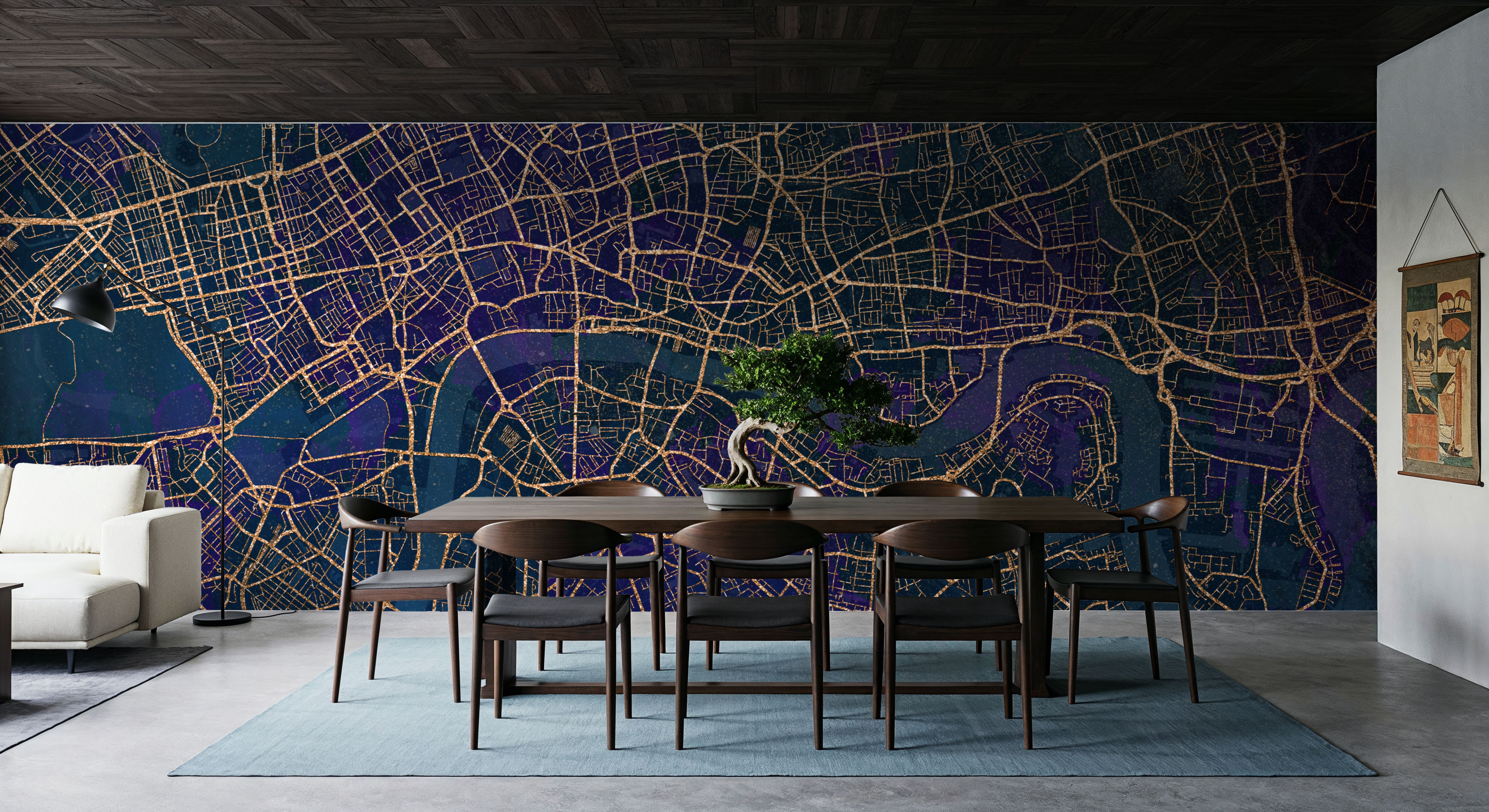 Central London Blue & Gold