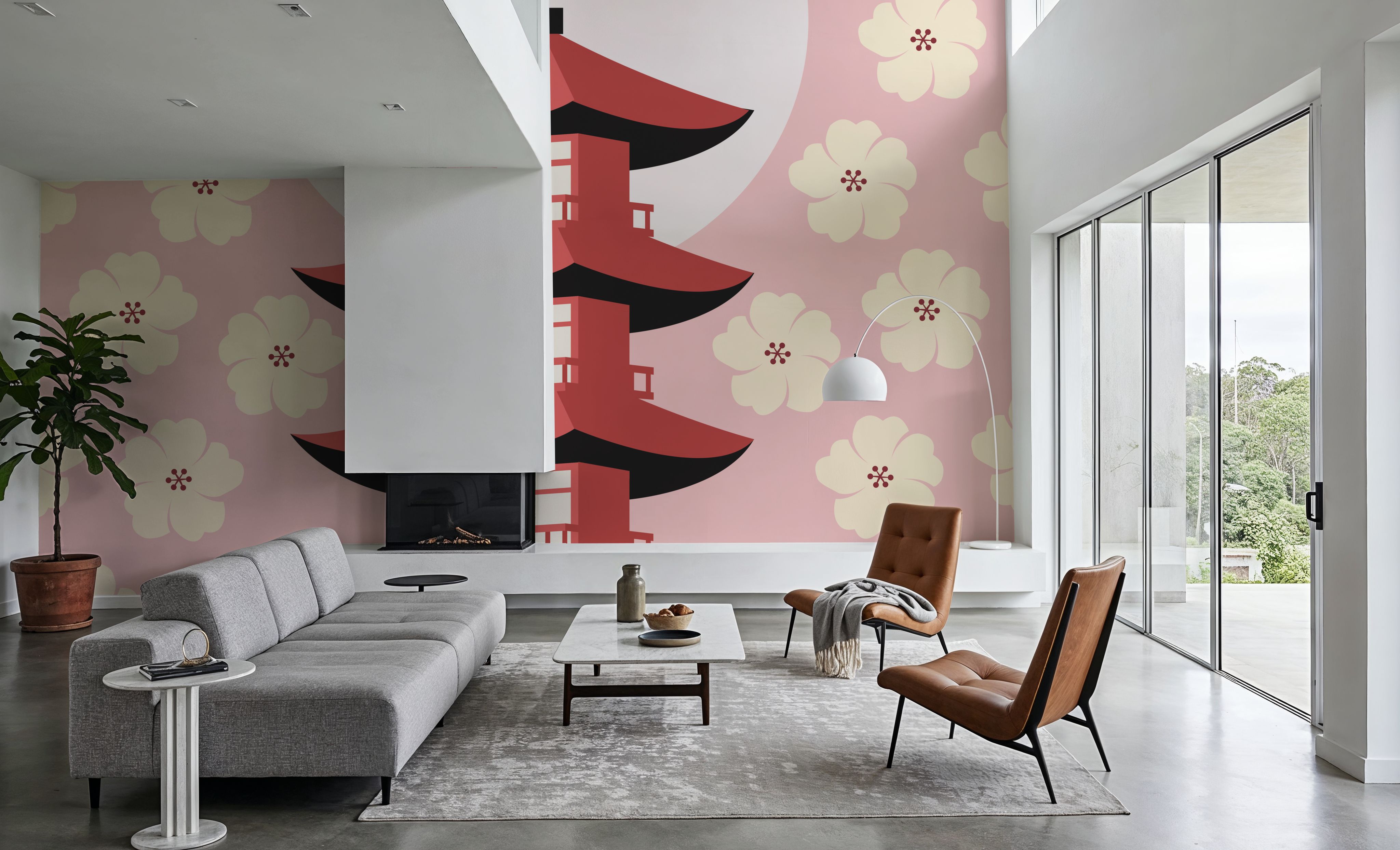 Wall Mural - Shrines of Japan - Architecture Travel & Landmarks mural wallpaper - Bedroom - Wallism US - Premium, Textured or Peel & Stick