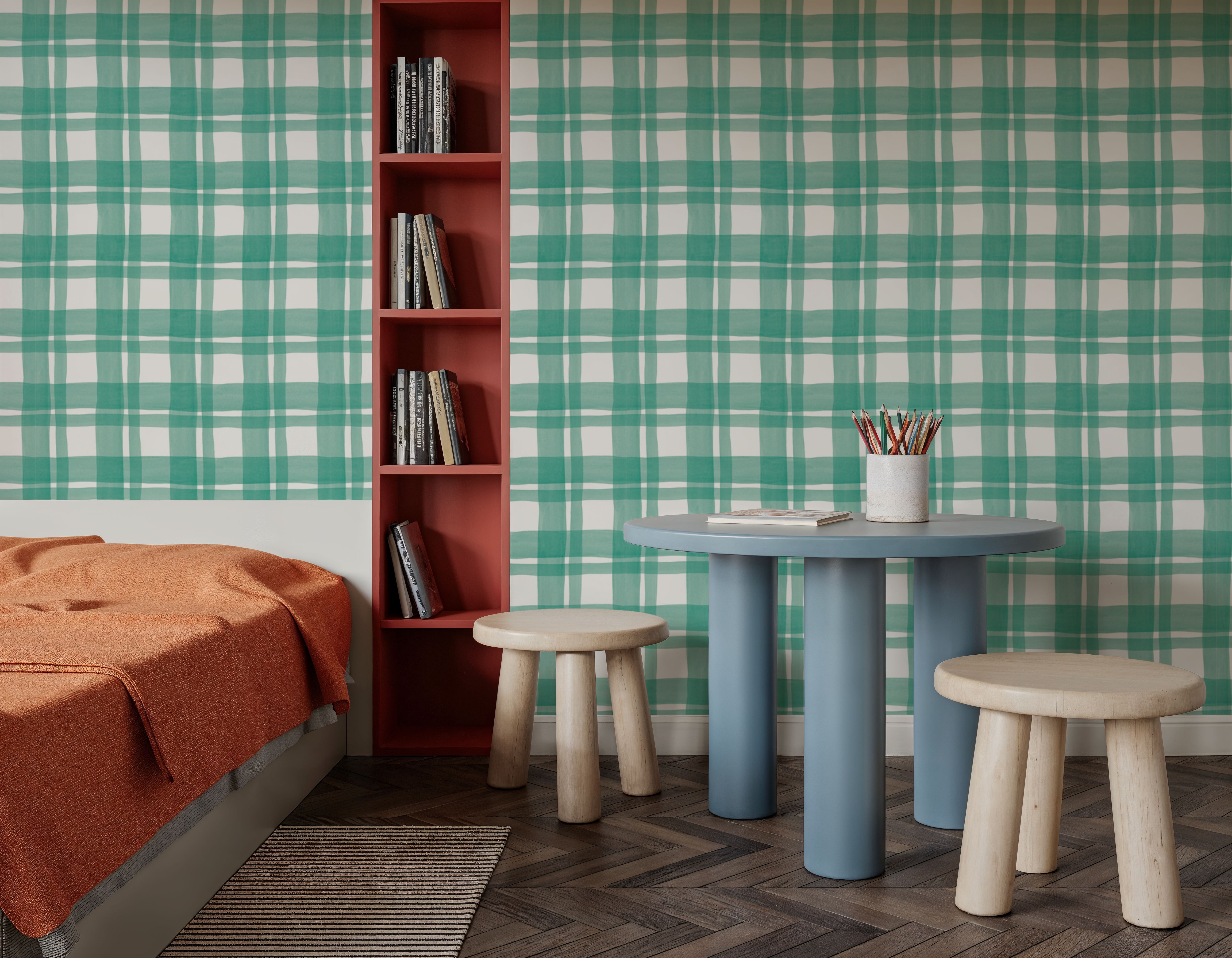 Summer Plaid Turqouise