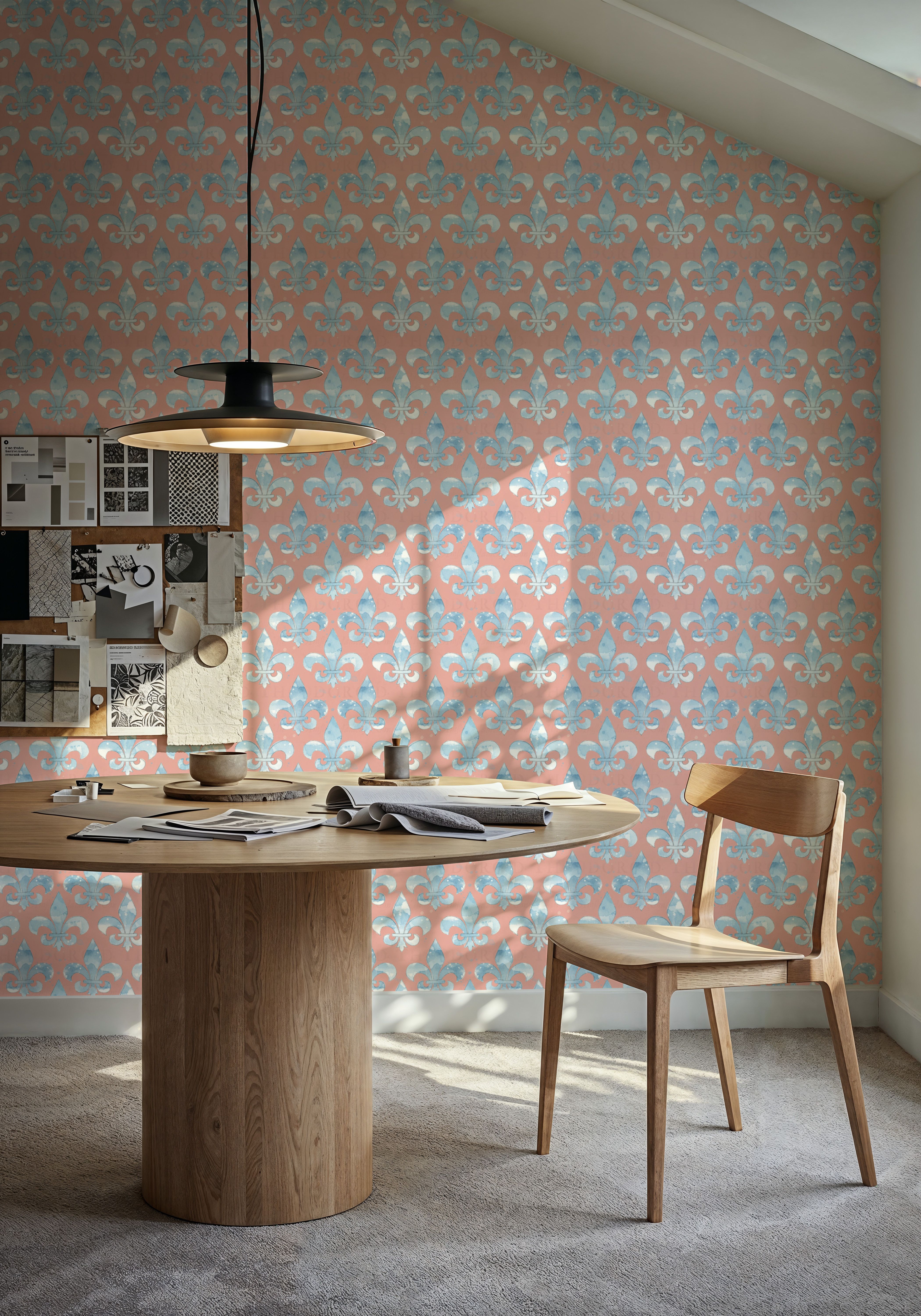 More Fleurs de Lis Red