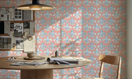 More Fleurs de Lis Red