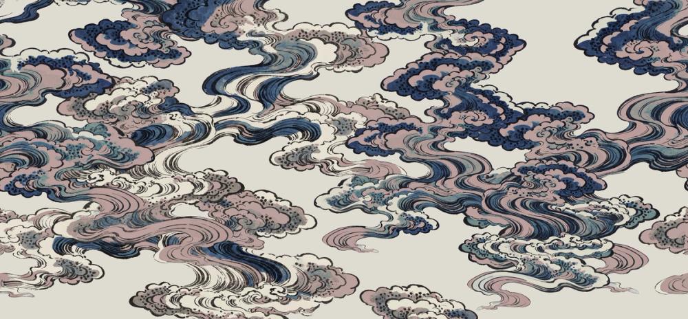 Ukiyo-e Clouds, Soft Pink