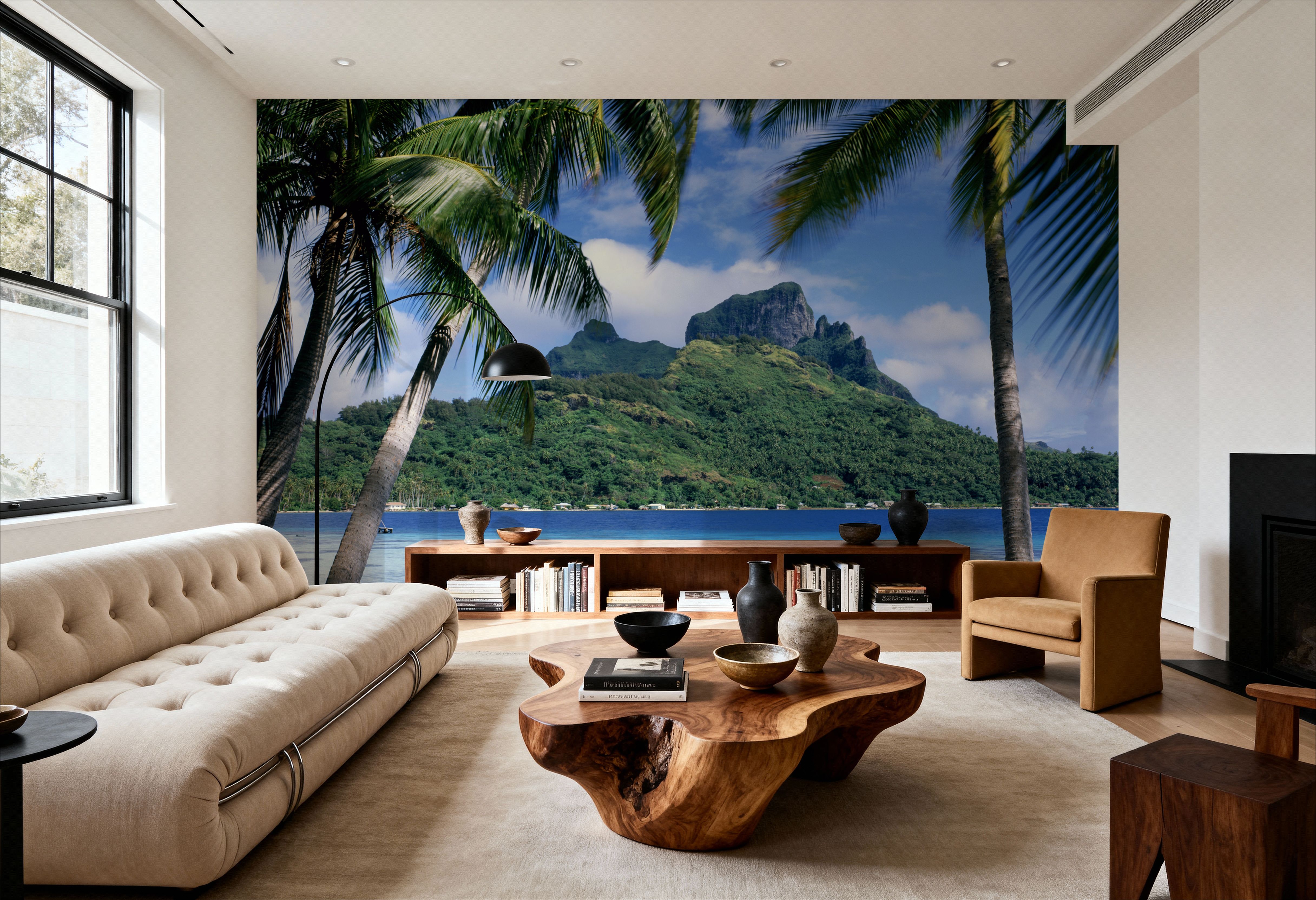 Island Paradise Palms, Papier peint