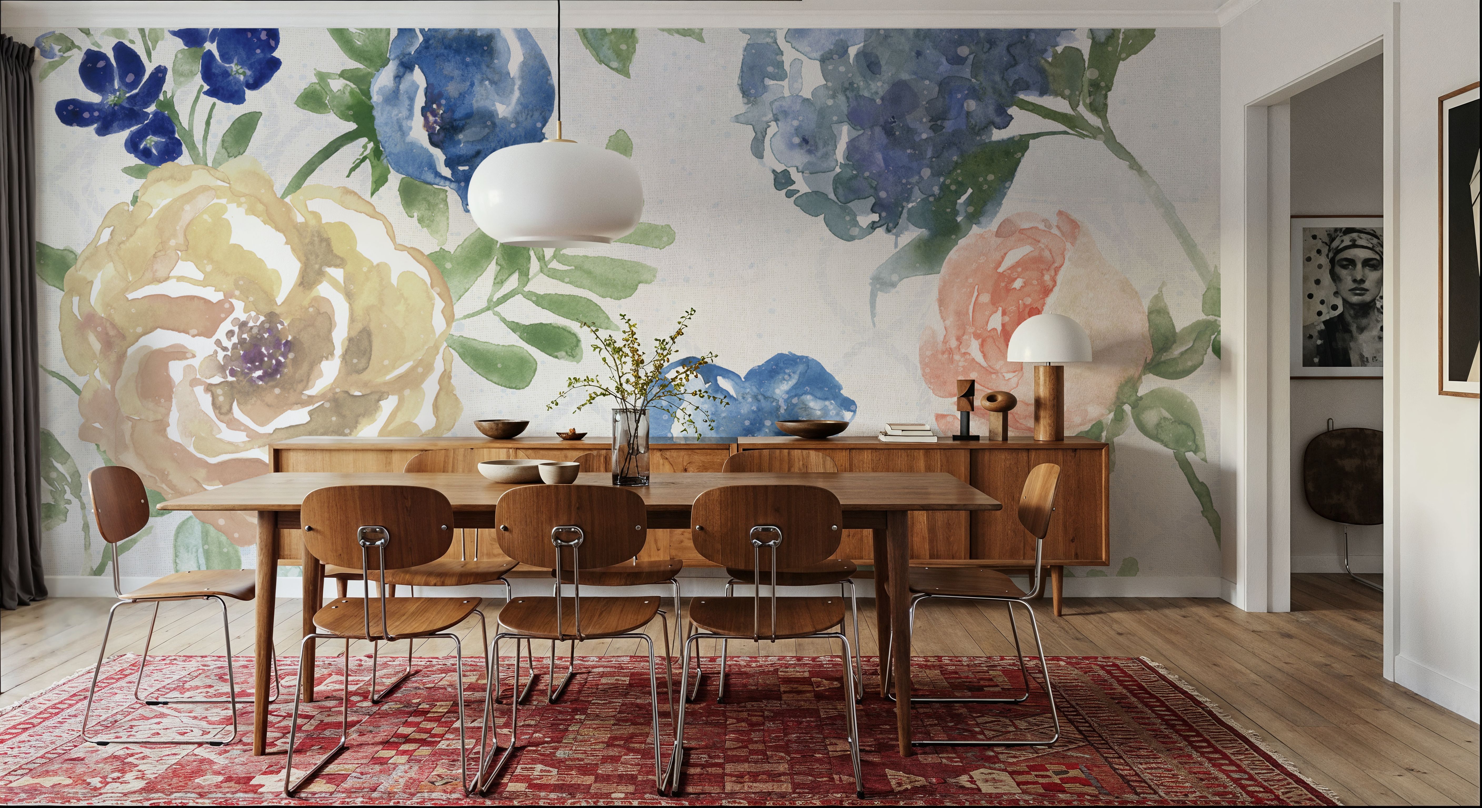 Botanical Coast White, Wallpaper