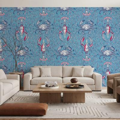 Lobster and Crab Coastal Nostalgia, Blue