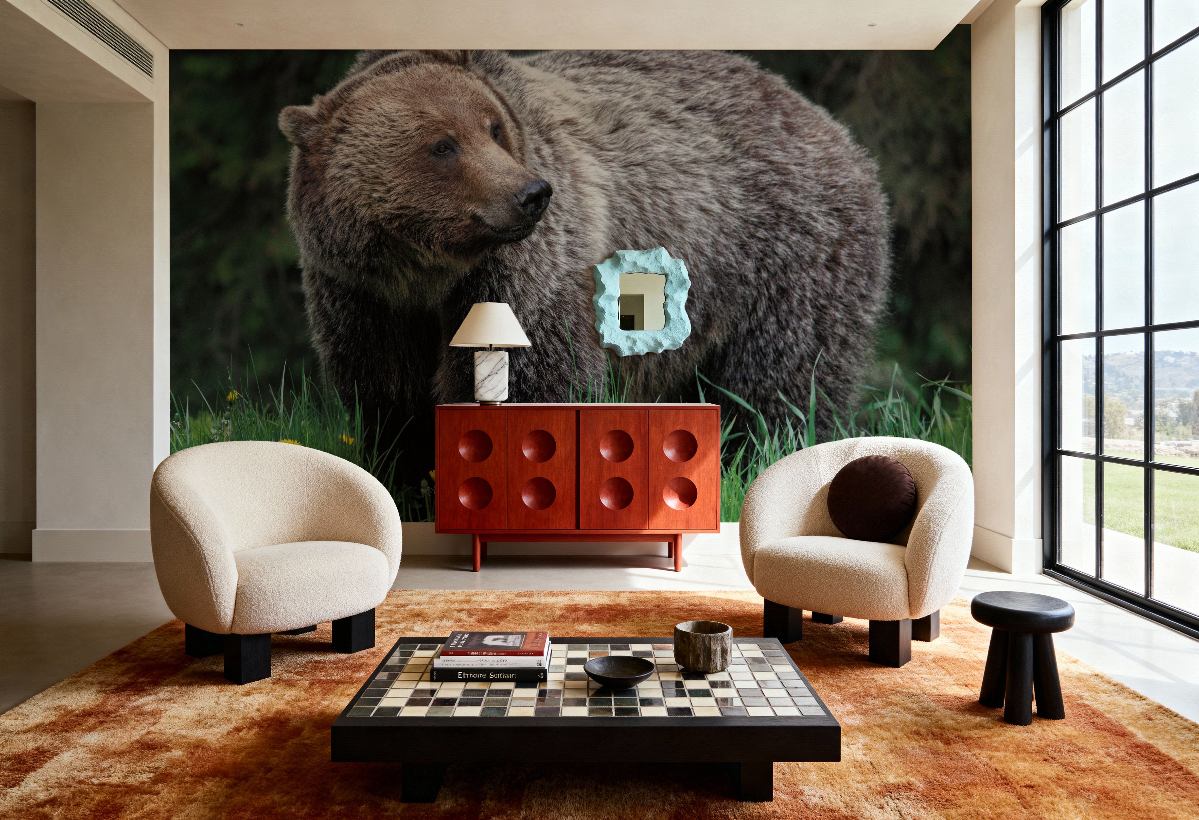 British Columbia Grizzly in a Field