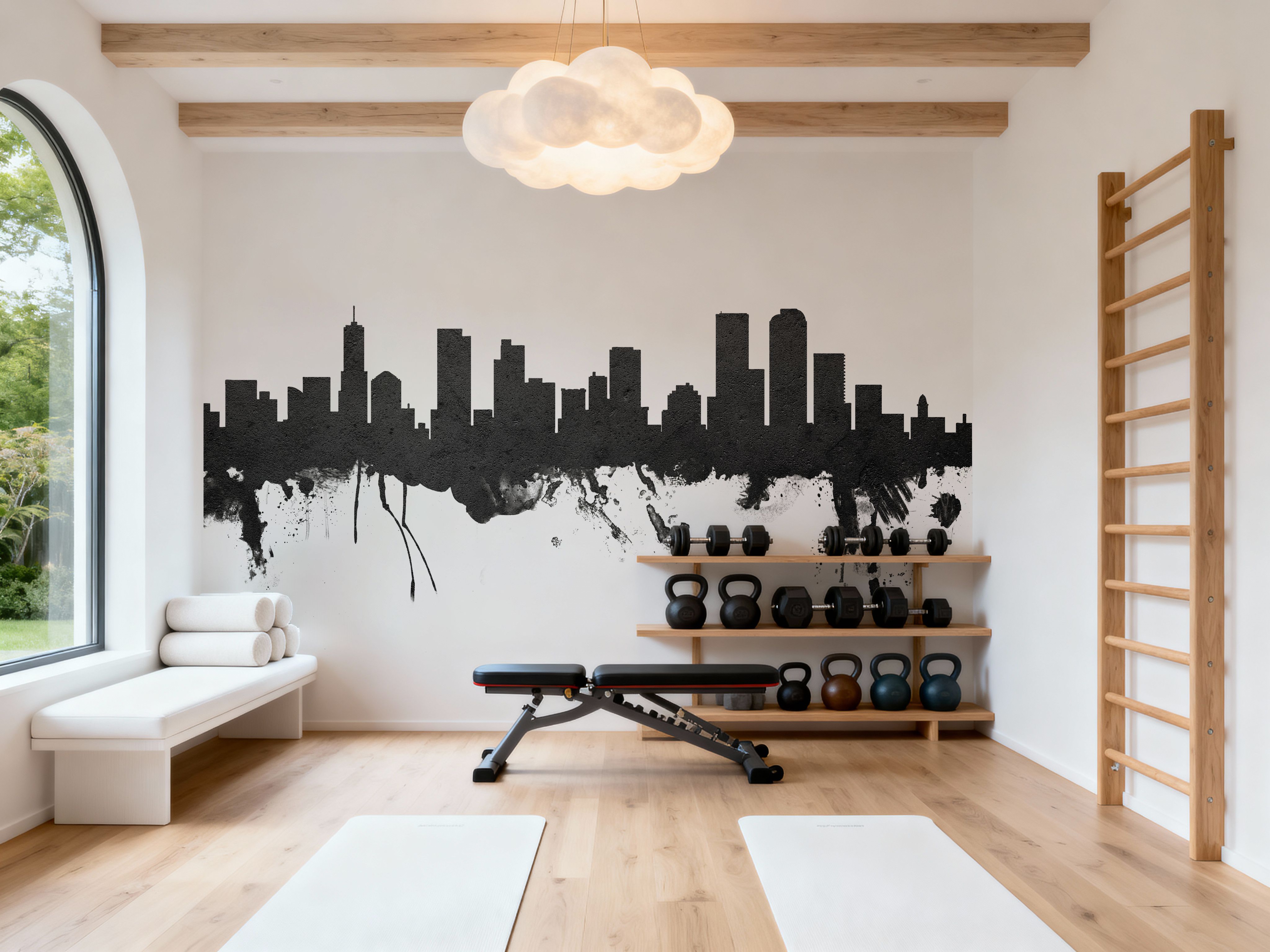 Denver Skyline Black & White