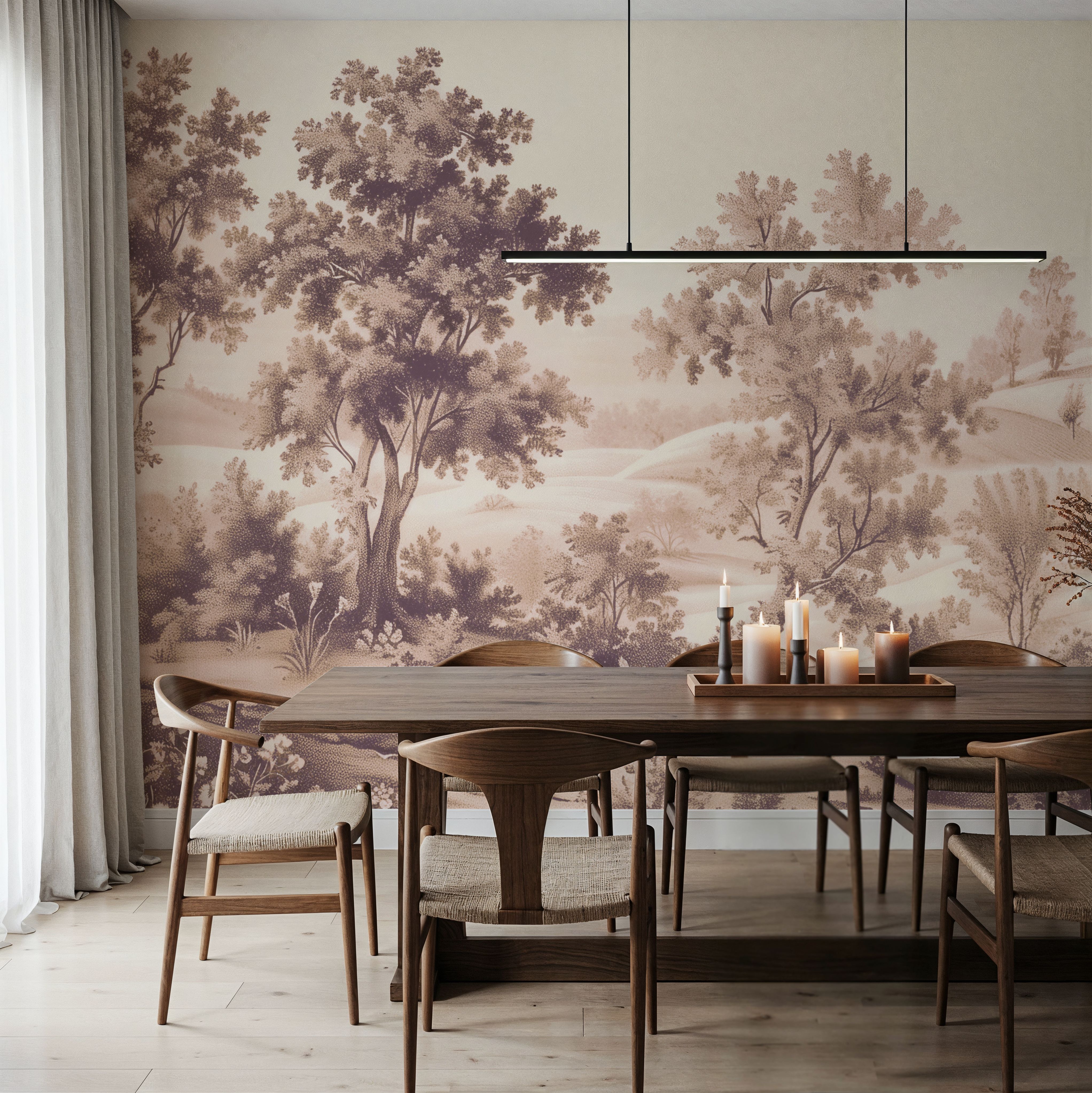 Pastoral Toile, Maple Beige
