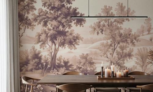 Pastoral Toile, Maple Beige
