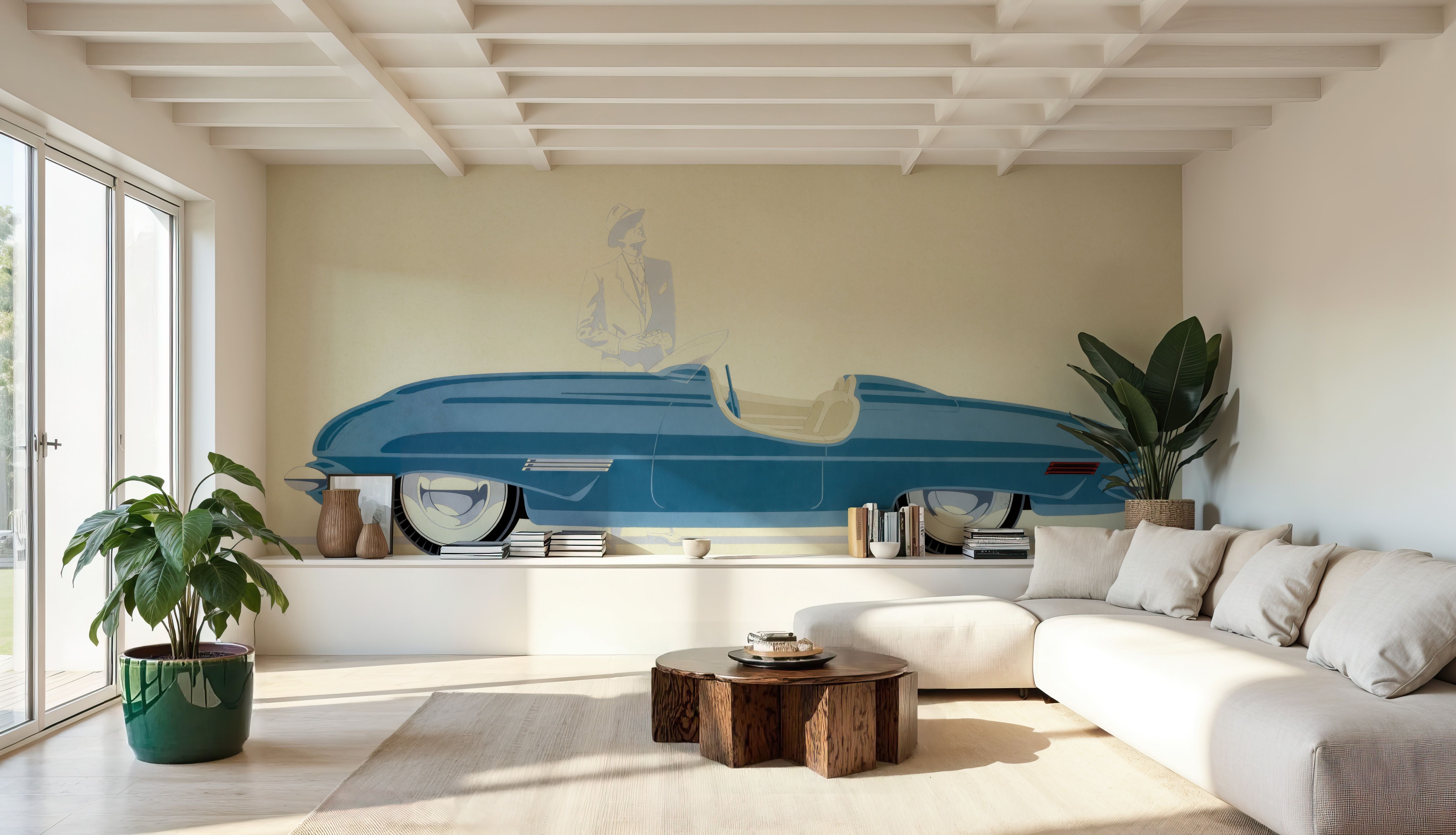 Blue Roadster, Tapeten