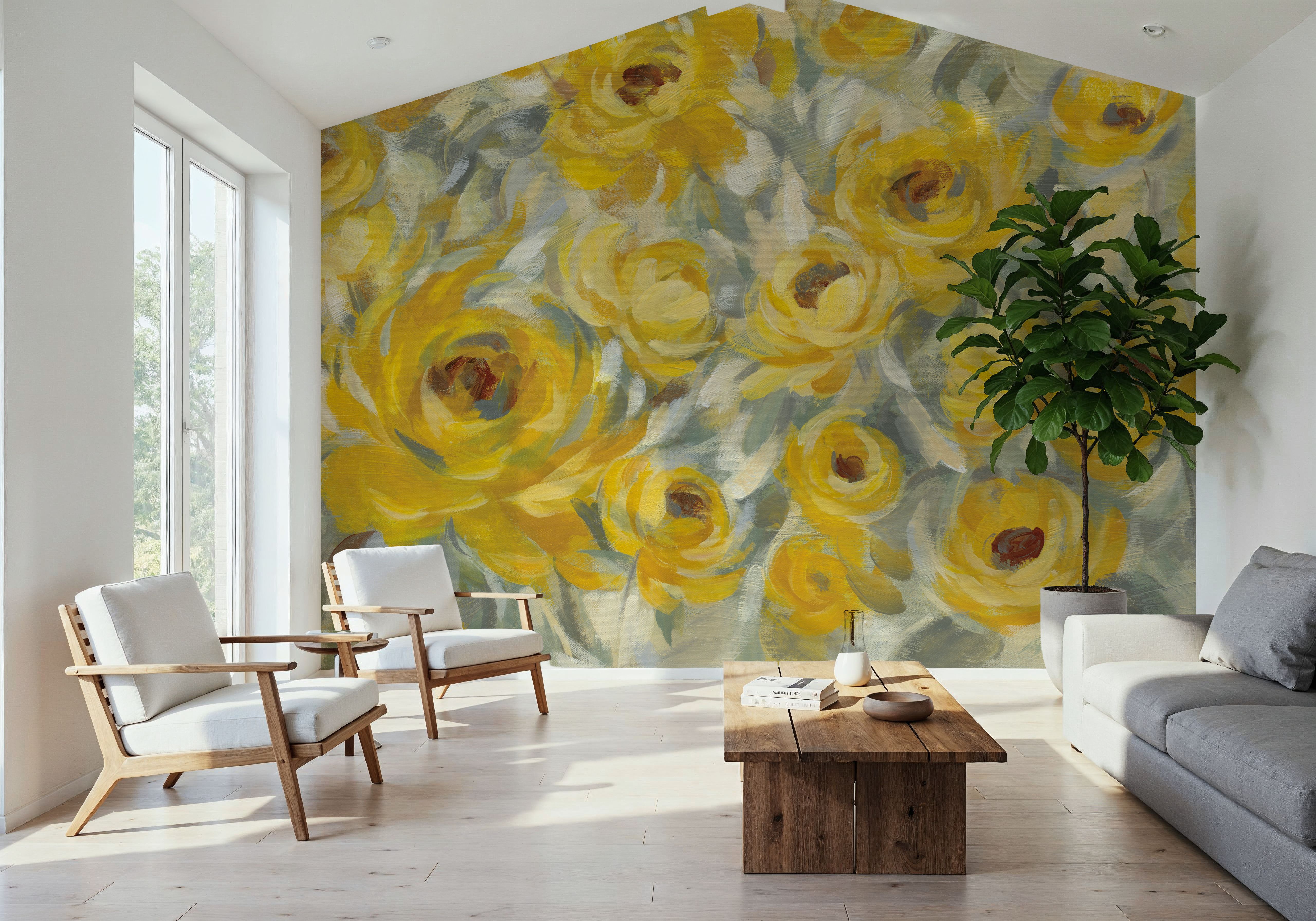 Yellow Roses, Wallpaper