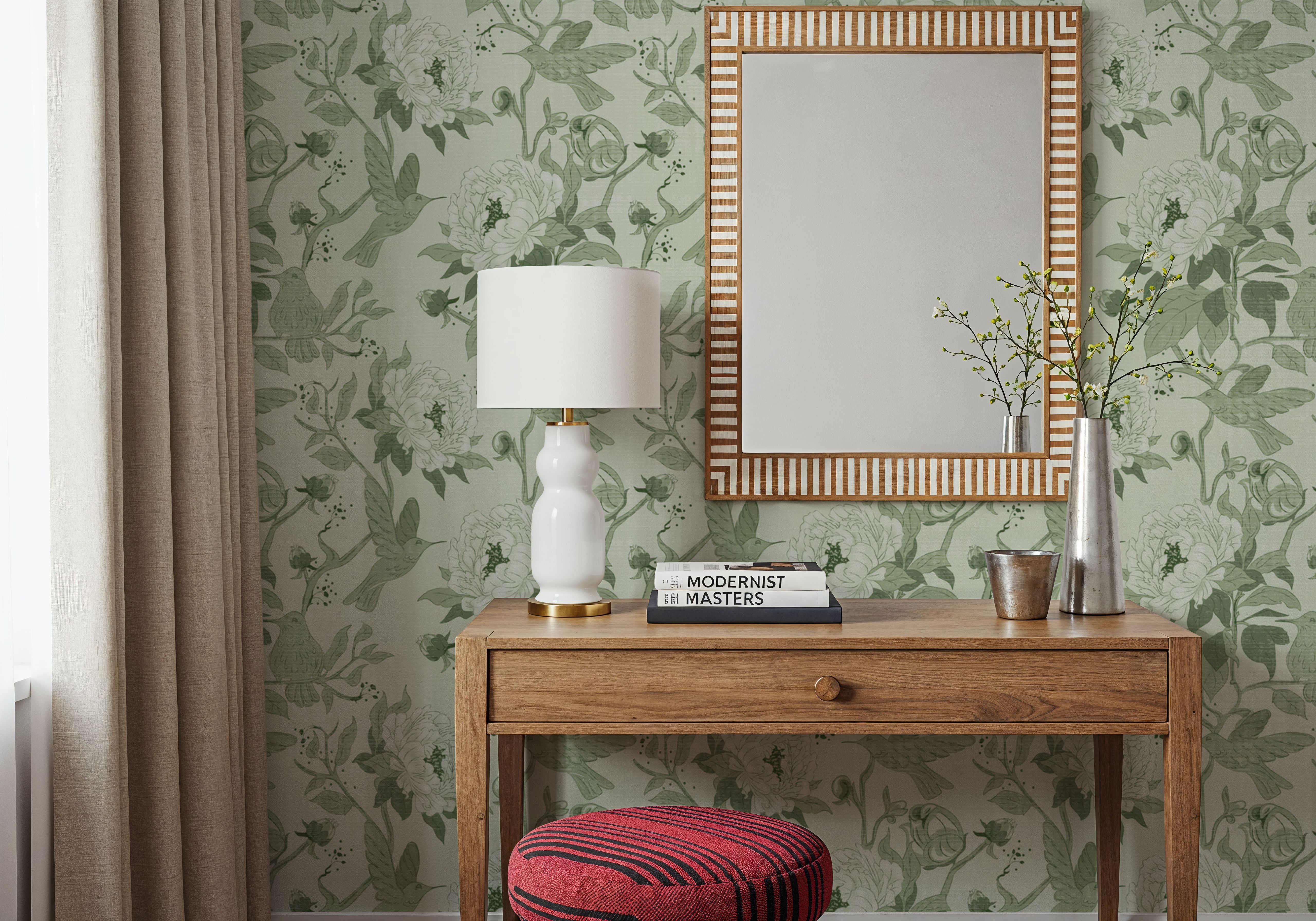 Peony Toile, Fresh Green