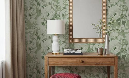 Peony Toile, Fresh Green