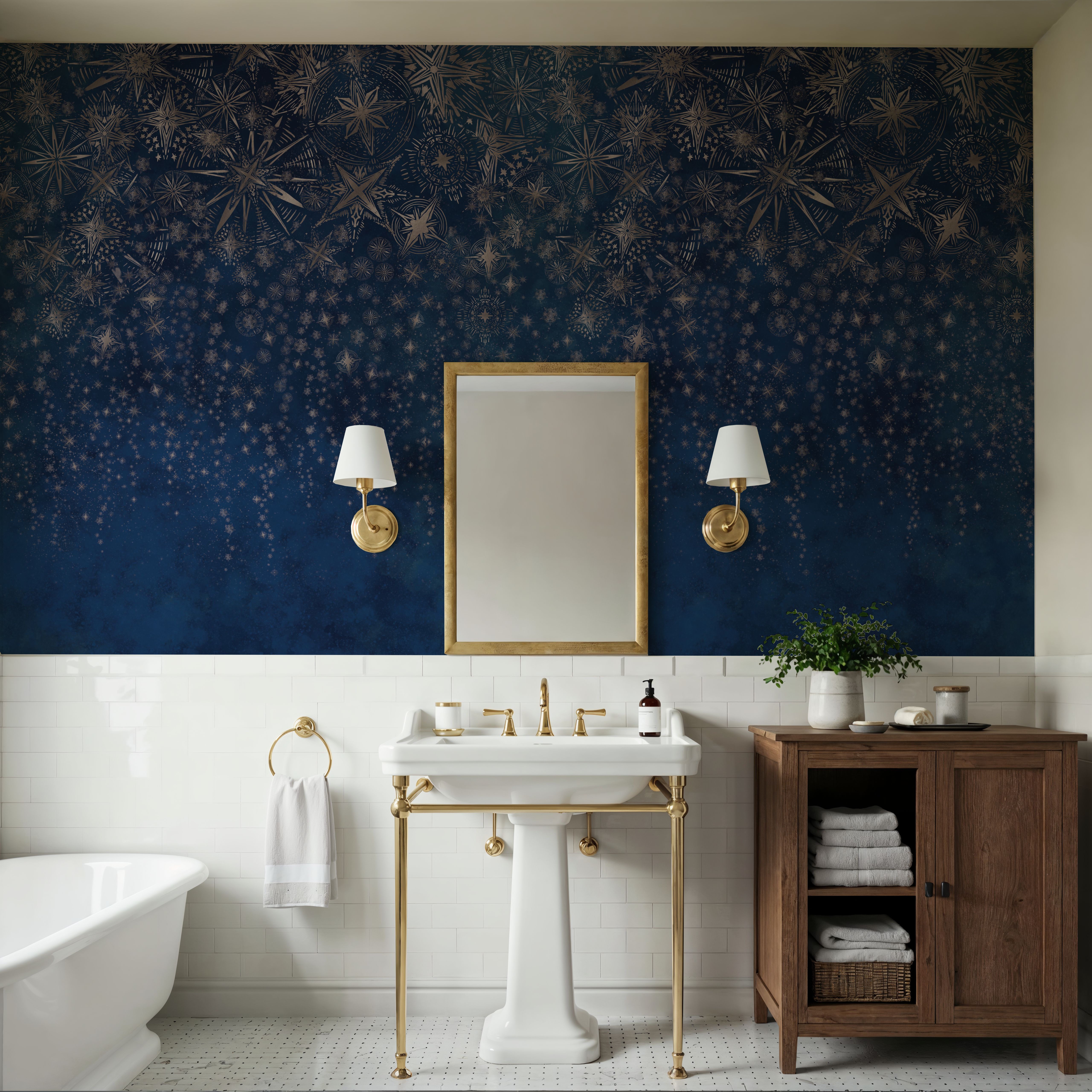 Celestial Dreams Dark Blue