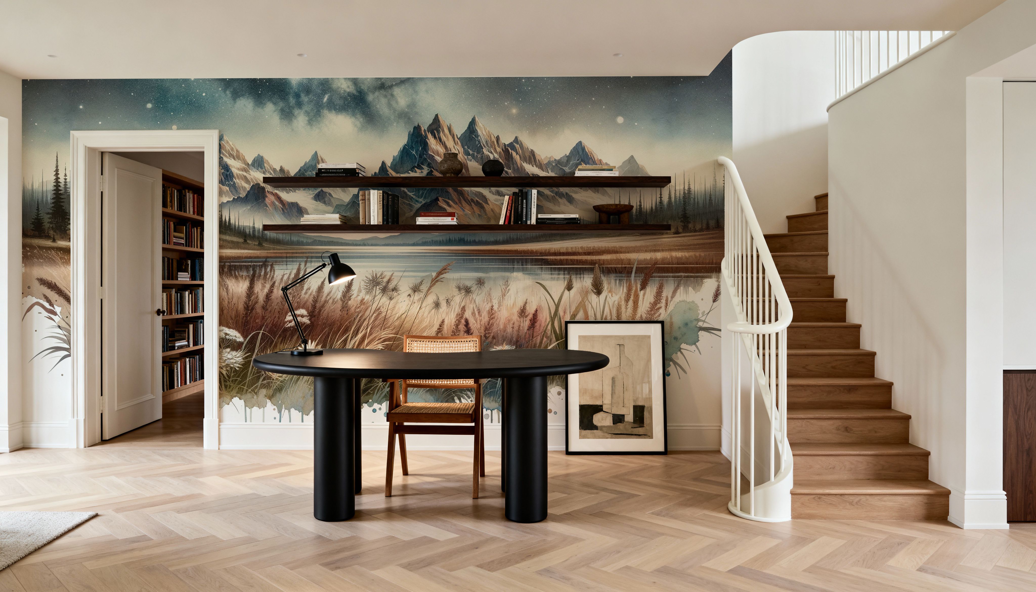 Starry Mountain Night