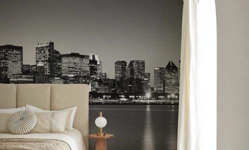 Manhattan Reflection Black & White