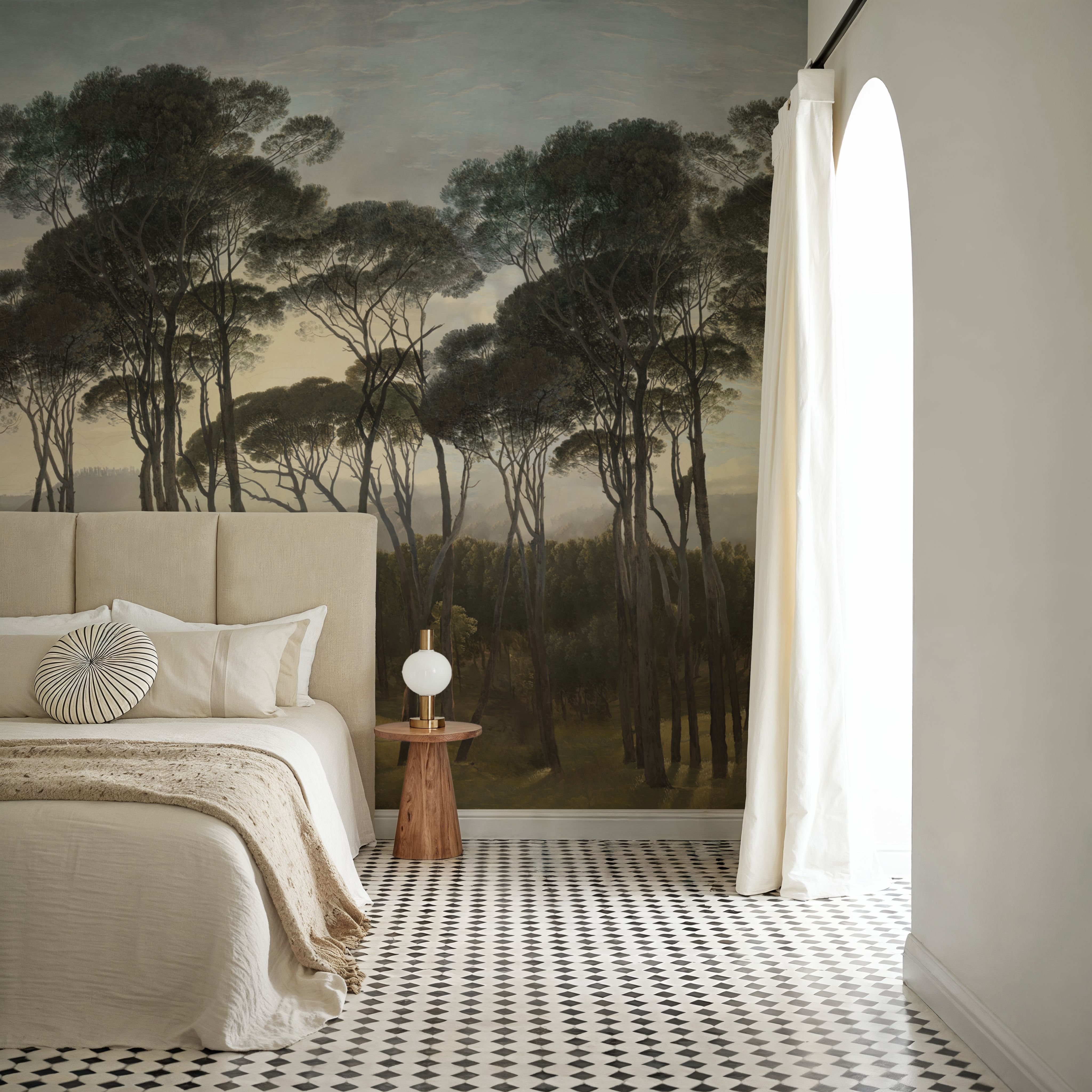 Mediterranean Pine Landscape, Vintage