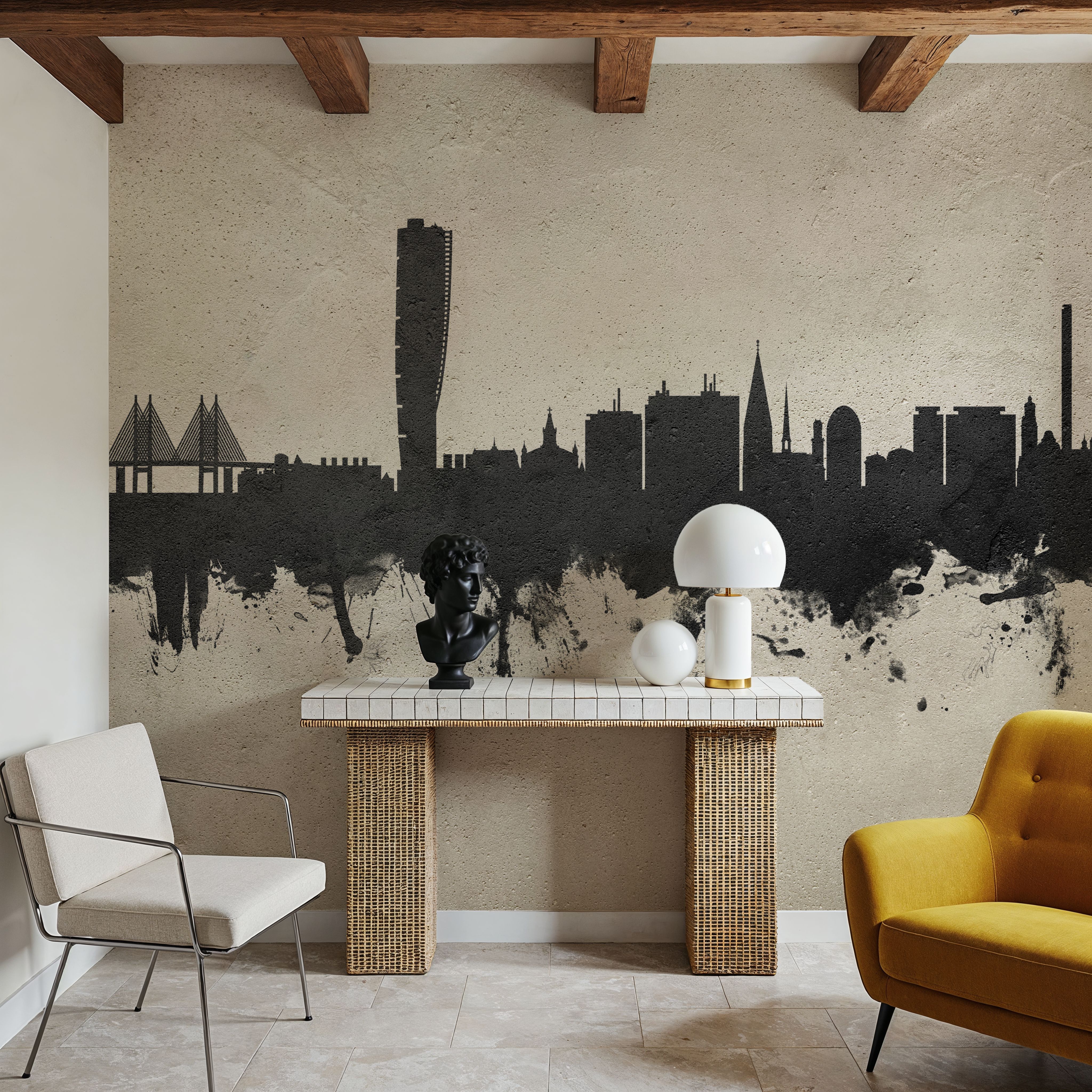 Malmö Sweden Skyline Concrete