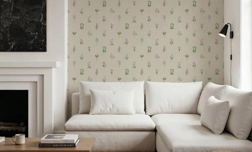 Nordic Flora Ivory, Cream
