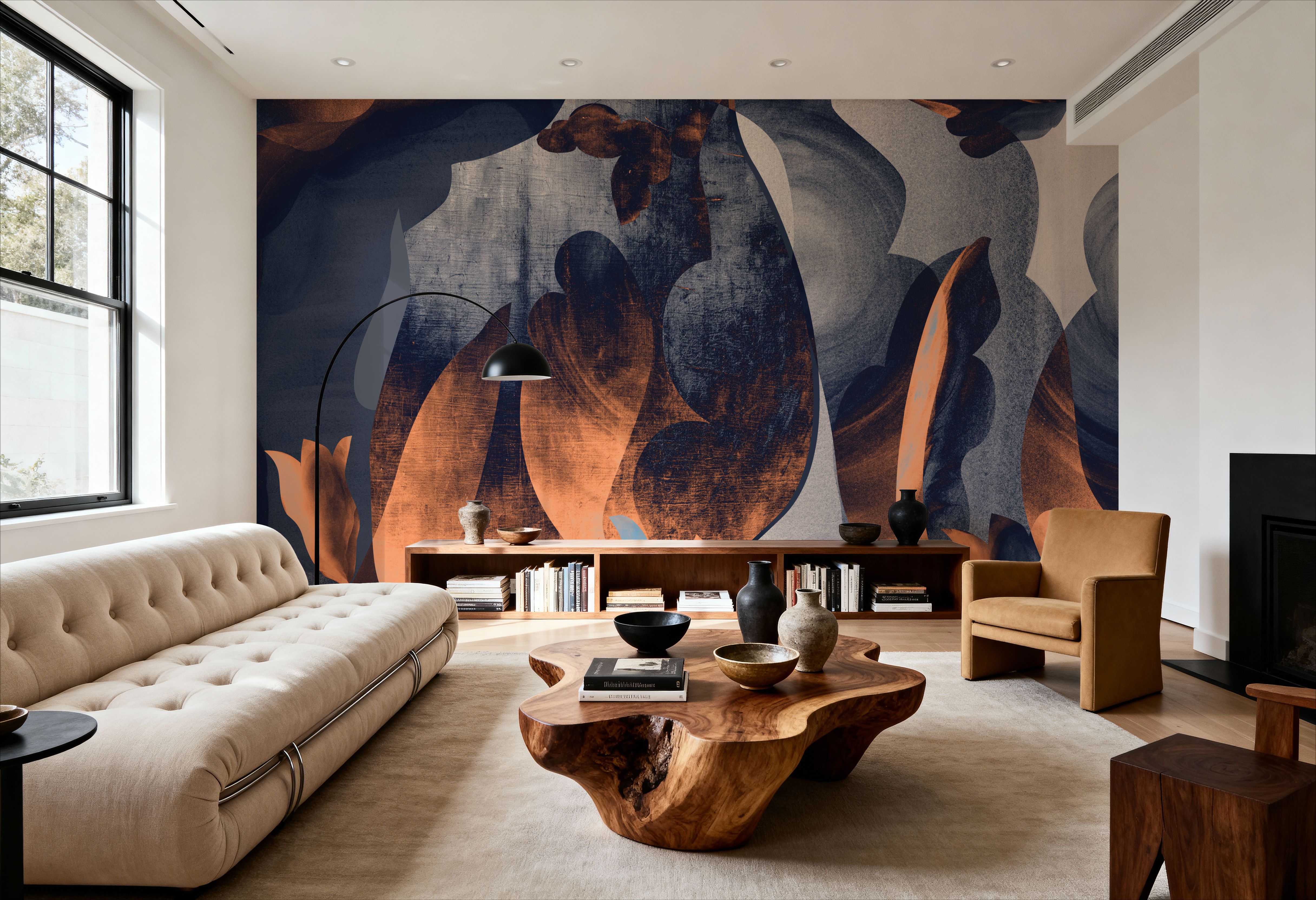 Abstract Fun, Blue & Orange