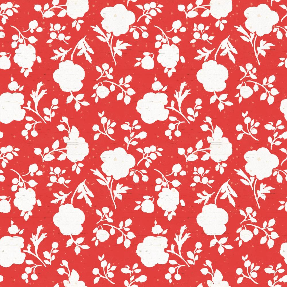 Country Flowery Red