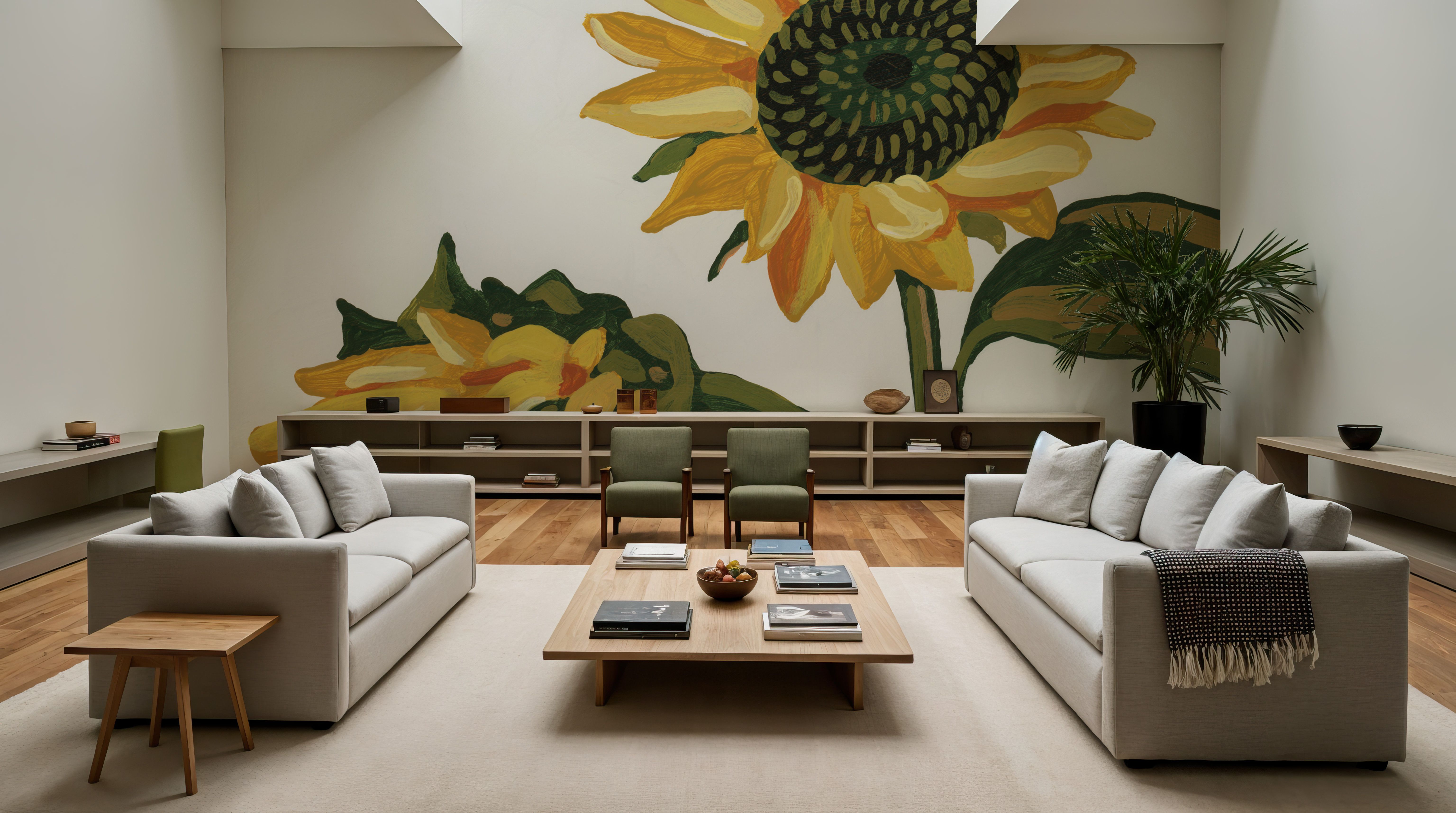 September Sunflowers II, Tapeet