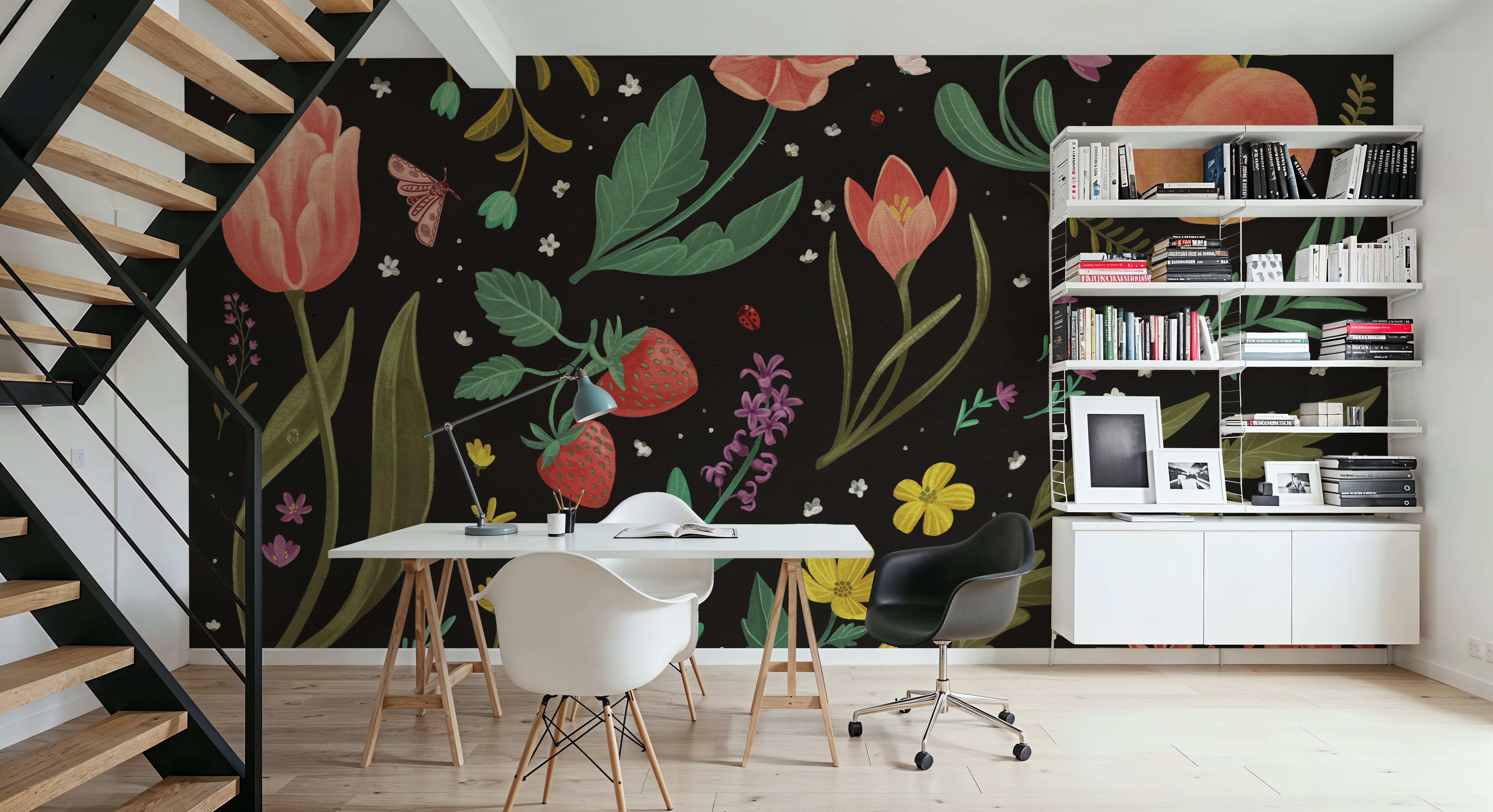 Spring Botanical Black