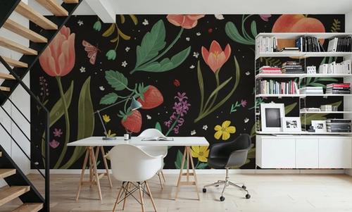 Spring Botanical Black