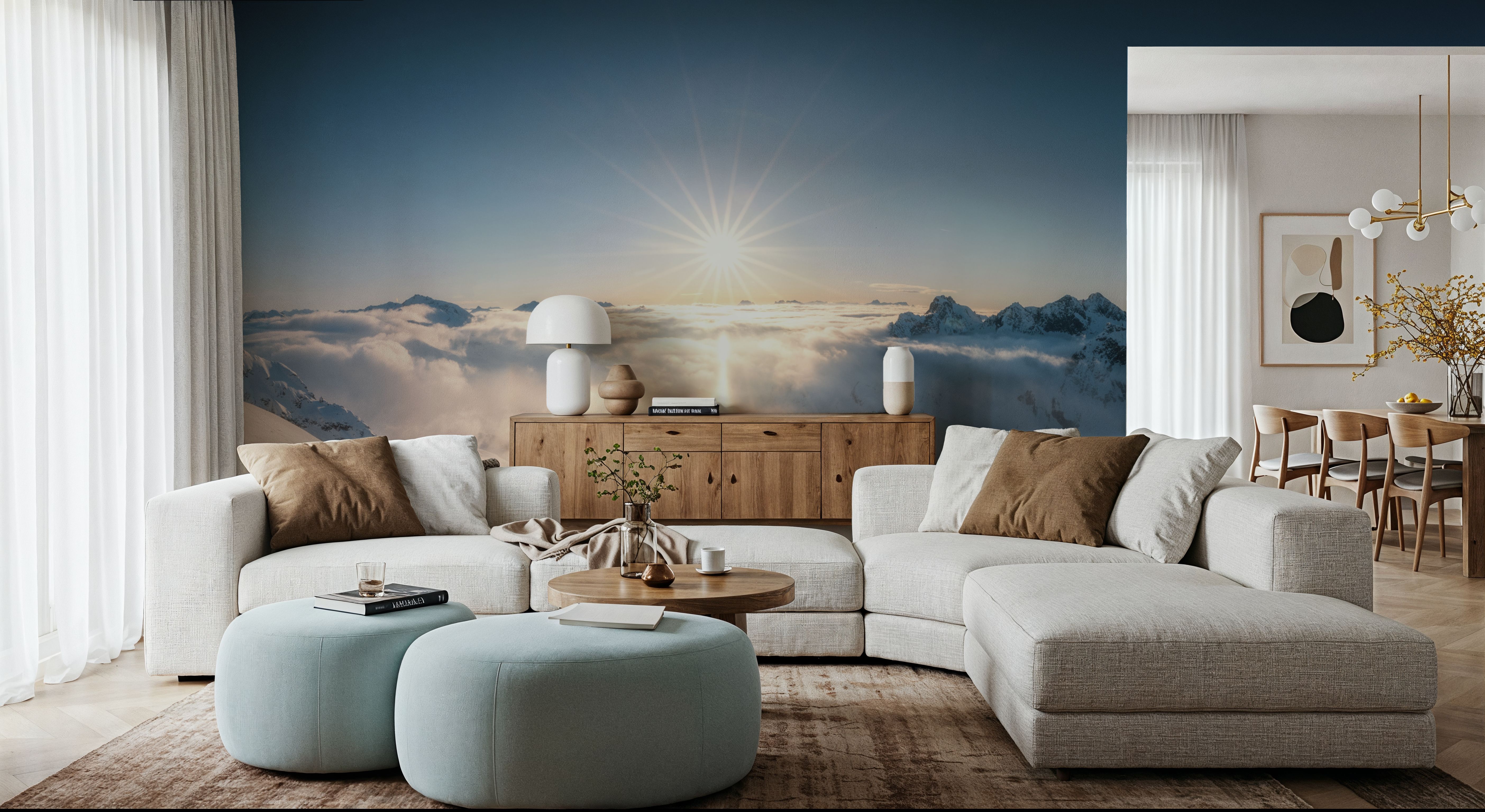 Skiing Panorama, Wallpaper