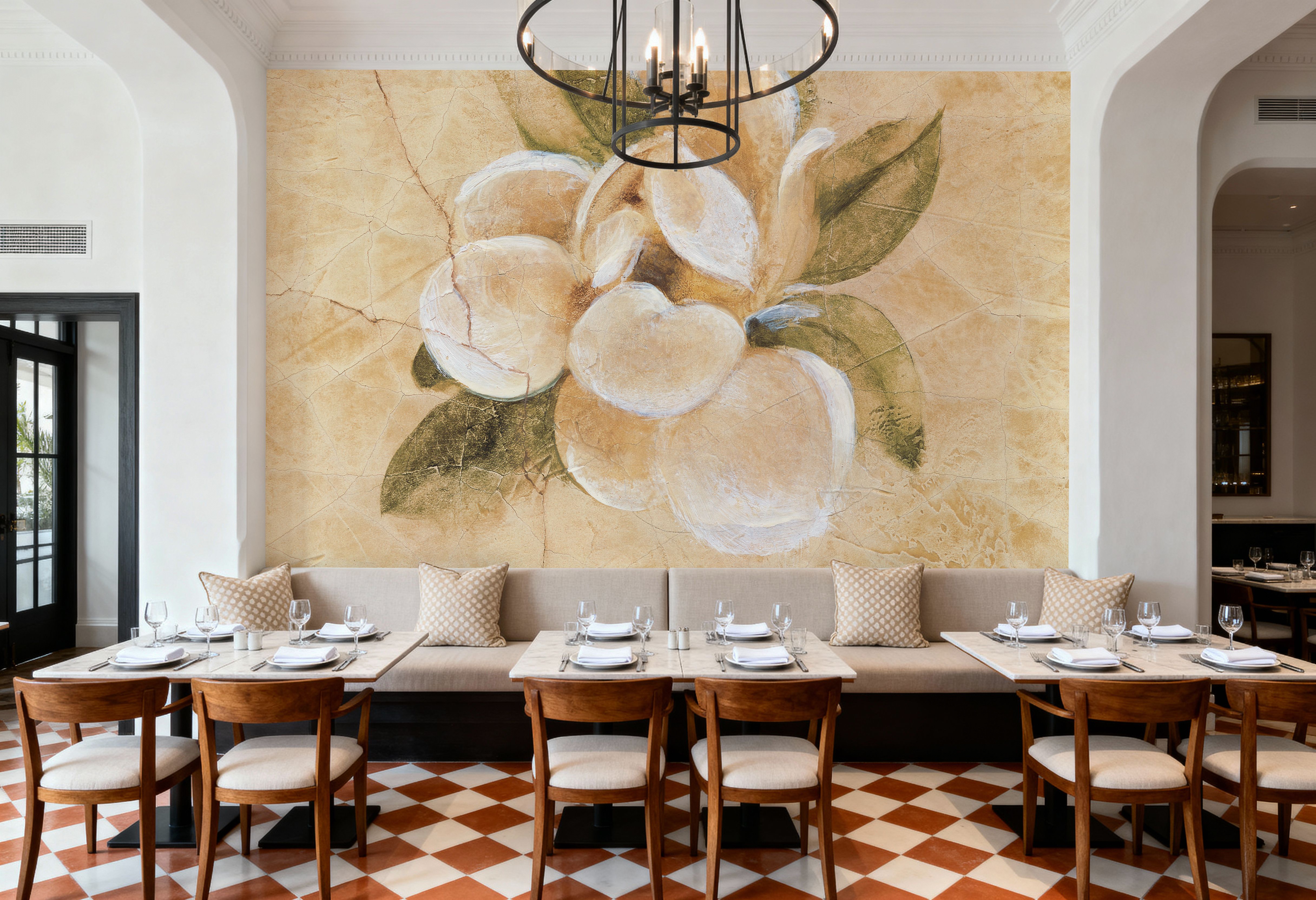 Magnolia on Cracked Linen