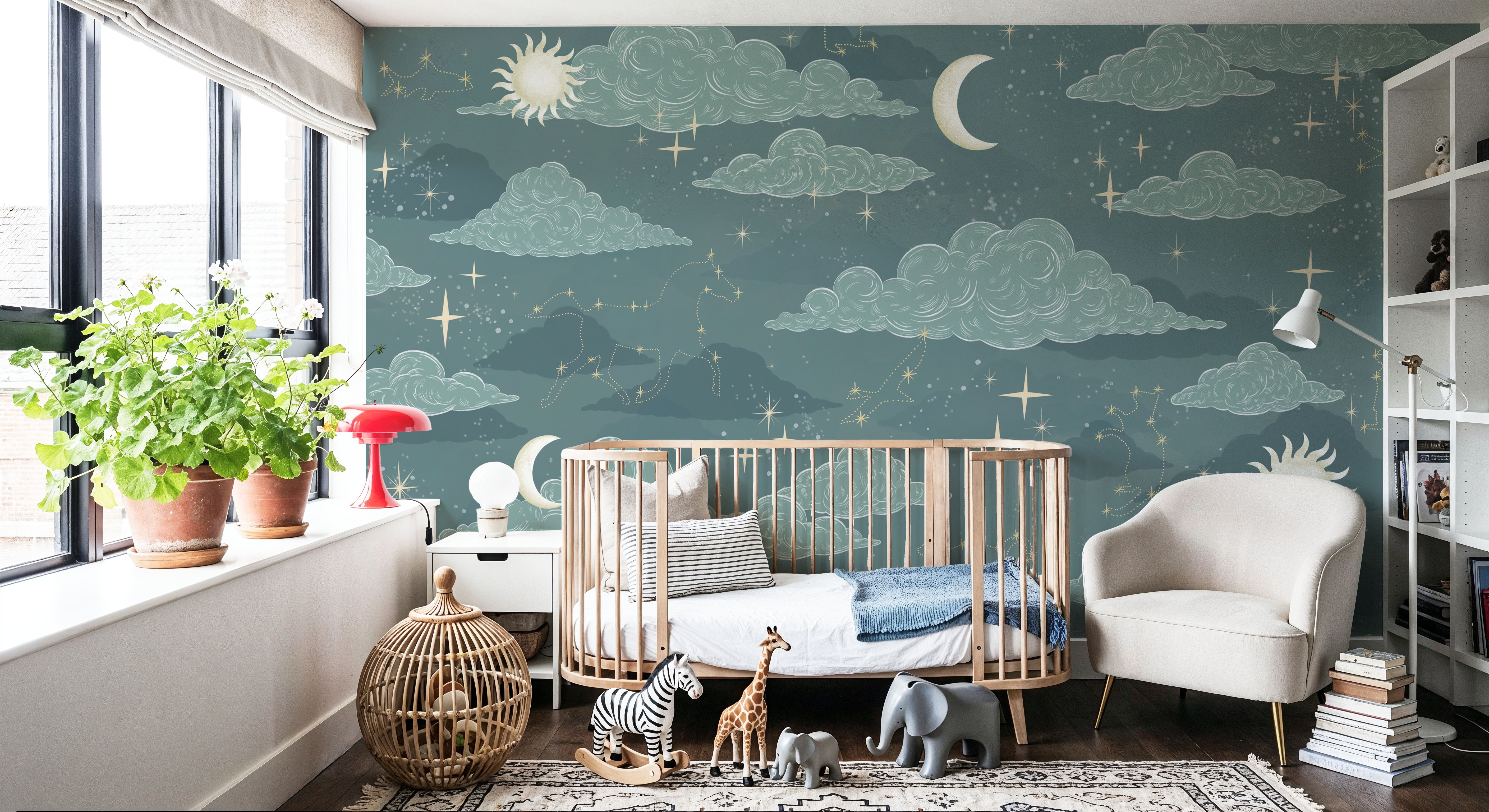 Moonlit Constellations, Steel Teal