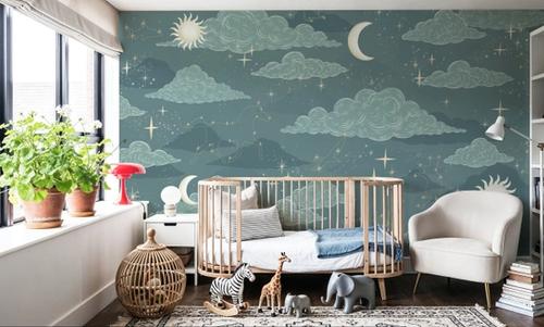 Moonlit Constellations, Steel Teal